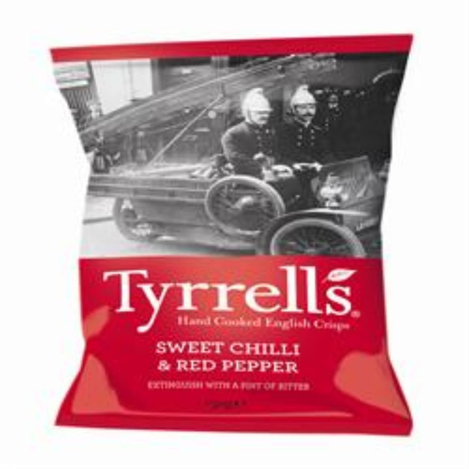 Tyrrells Sweet Chilli and Red Pepper Chips, 150g