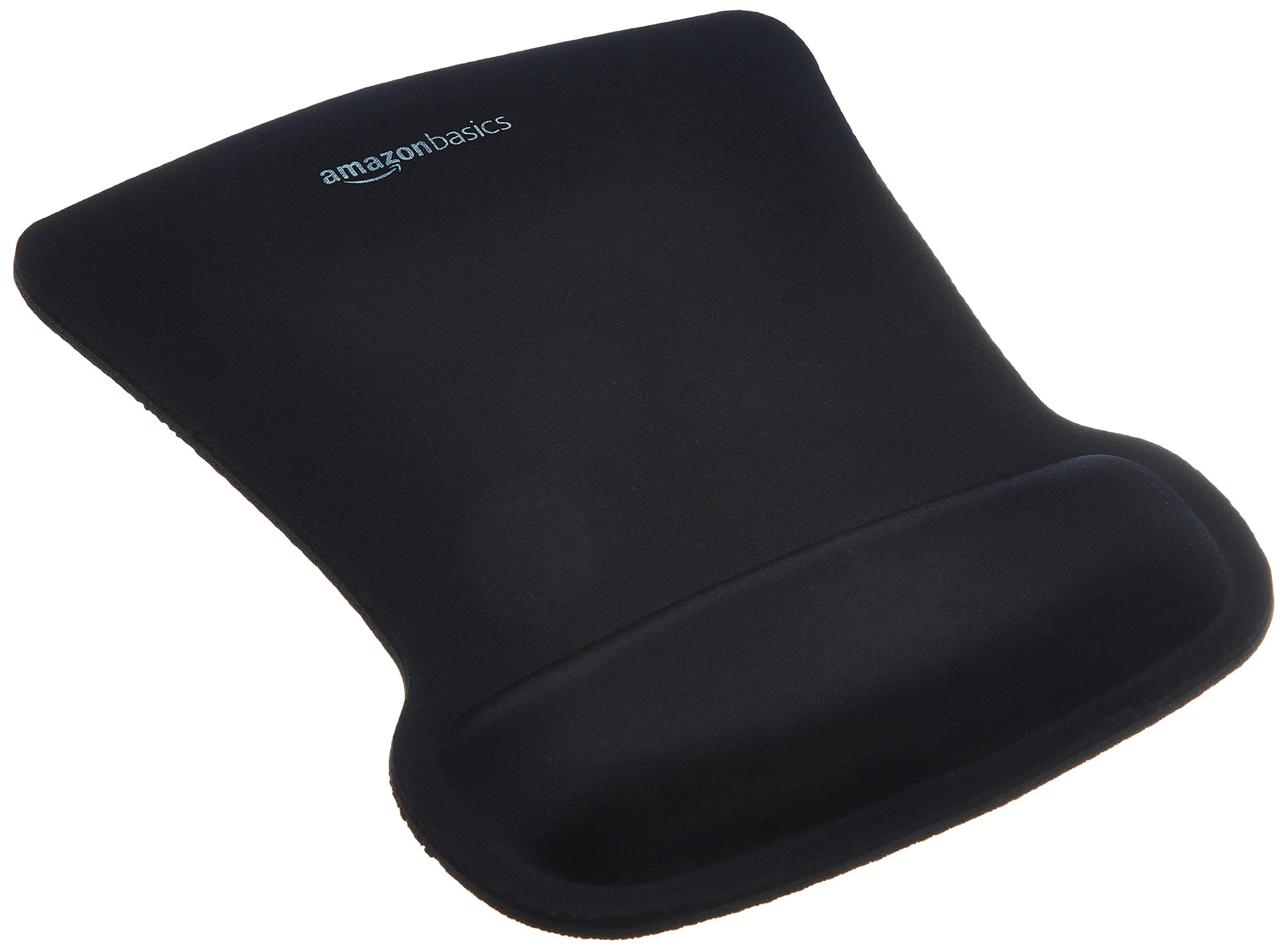Amazon Basics Irregular Gel Mouse Pad with Wrist Rest, 20 x 25 cm, Black