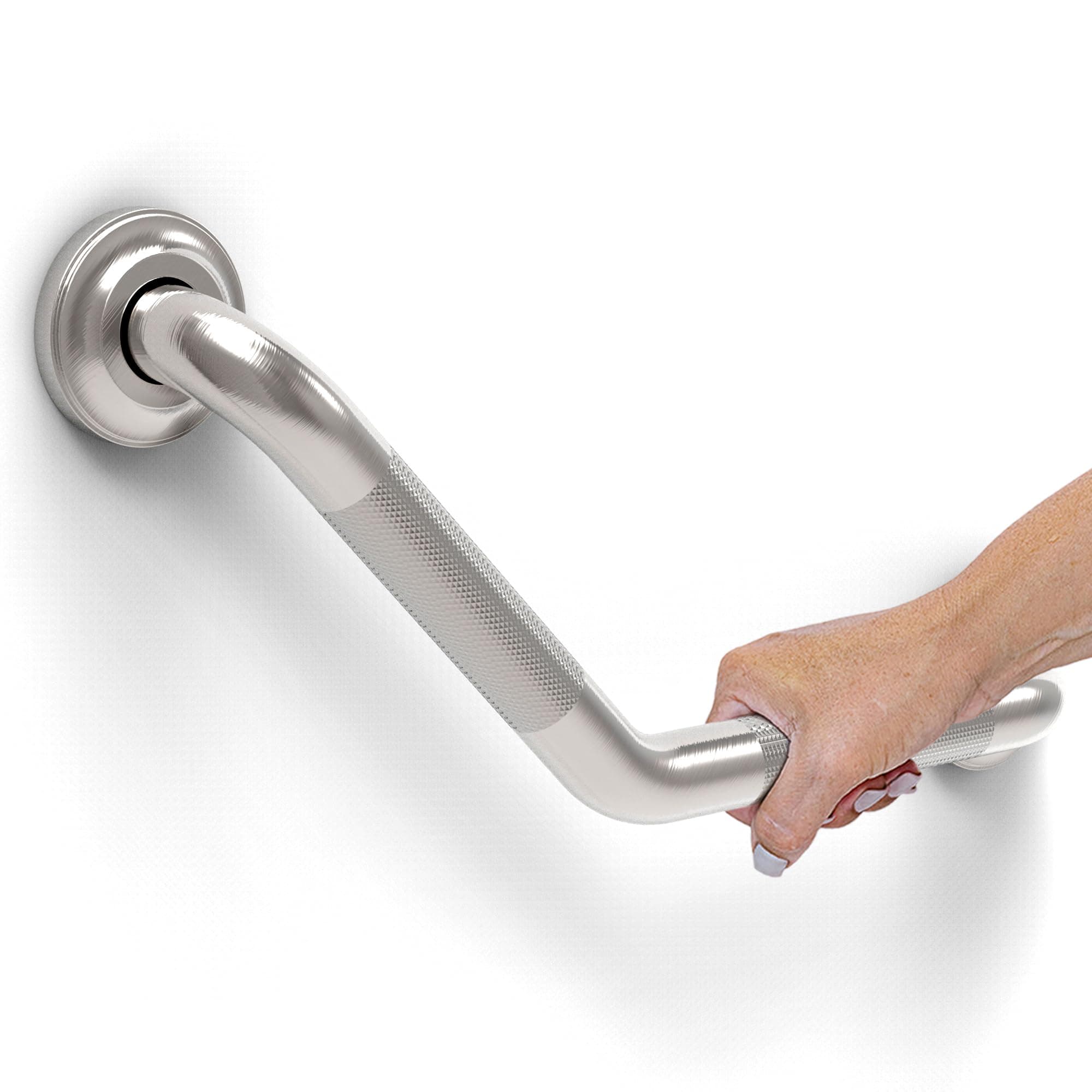 16" Angled Brushed Nickel