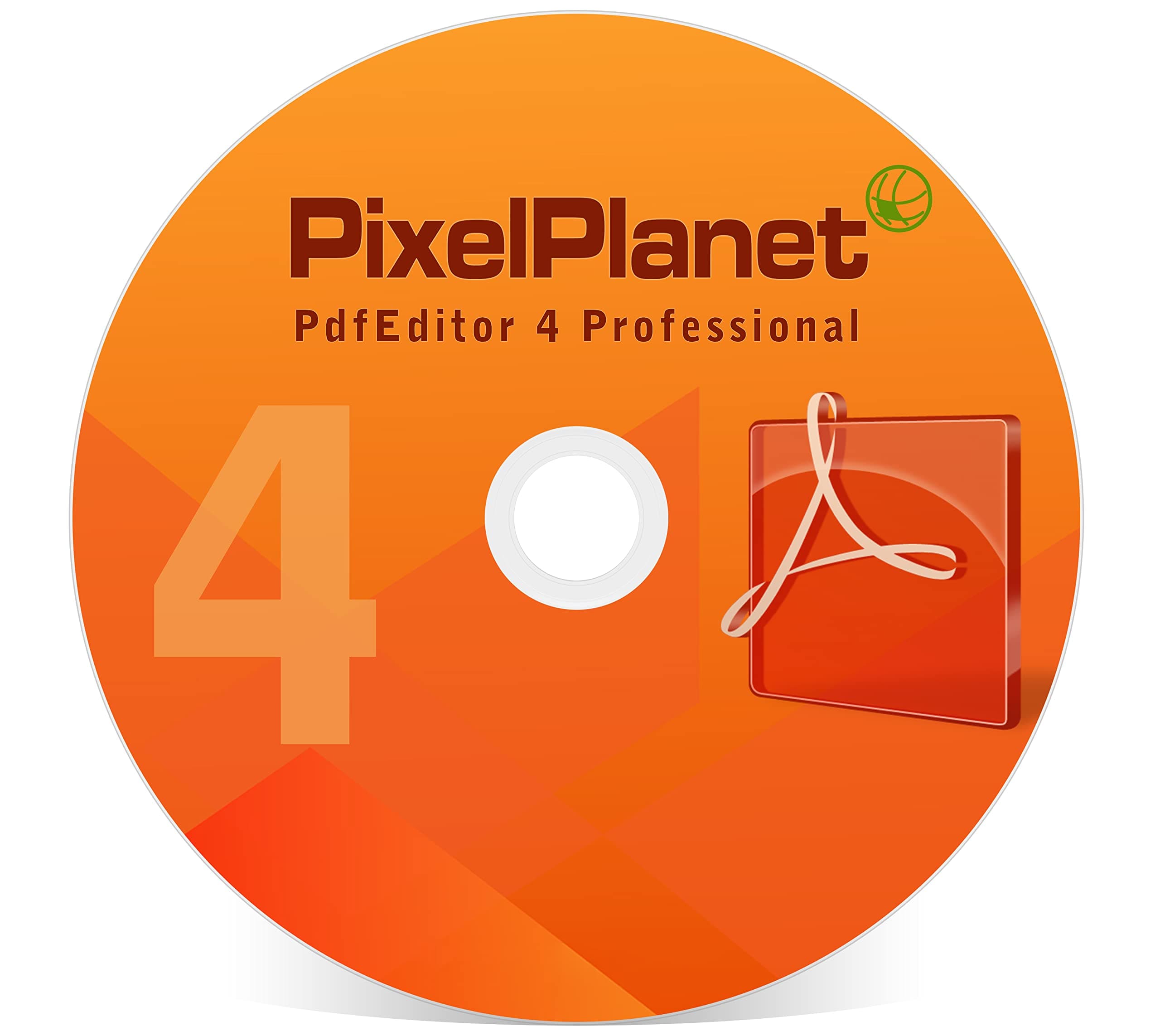 PixelPlanet PDF Editor 4 Professional - Windows Software CD – Edit, Change, Redact, Combine Pdf’s & More. Compatible with windows 11 – XP.