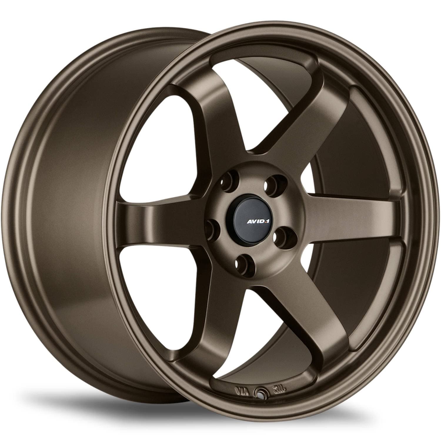 AVID.1 AV-06 Matte Bronze 18x8.5 Custom Wheel – Fits 5x112 Bolt Pattern with +35 Offset – Lightweight Performance Alloy Wheel – Aggressive Street Style & Track-Ready Car Accessories