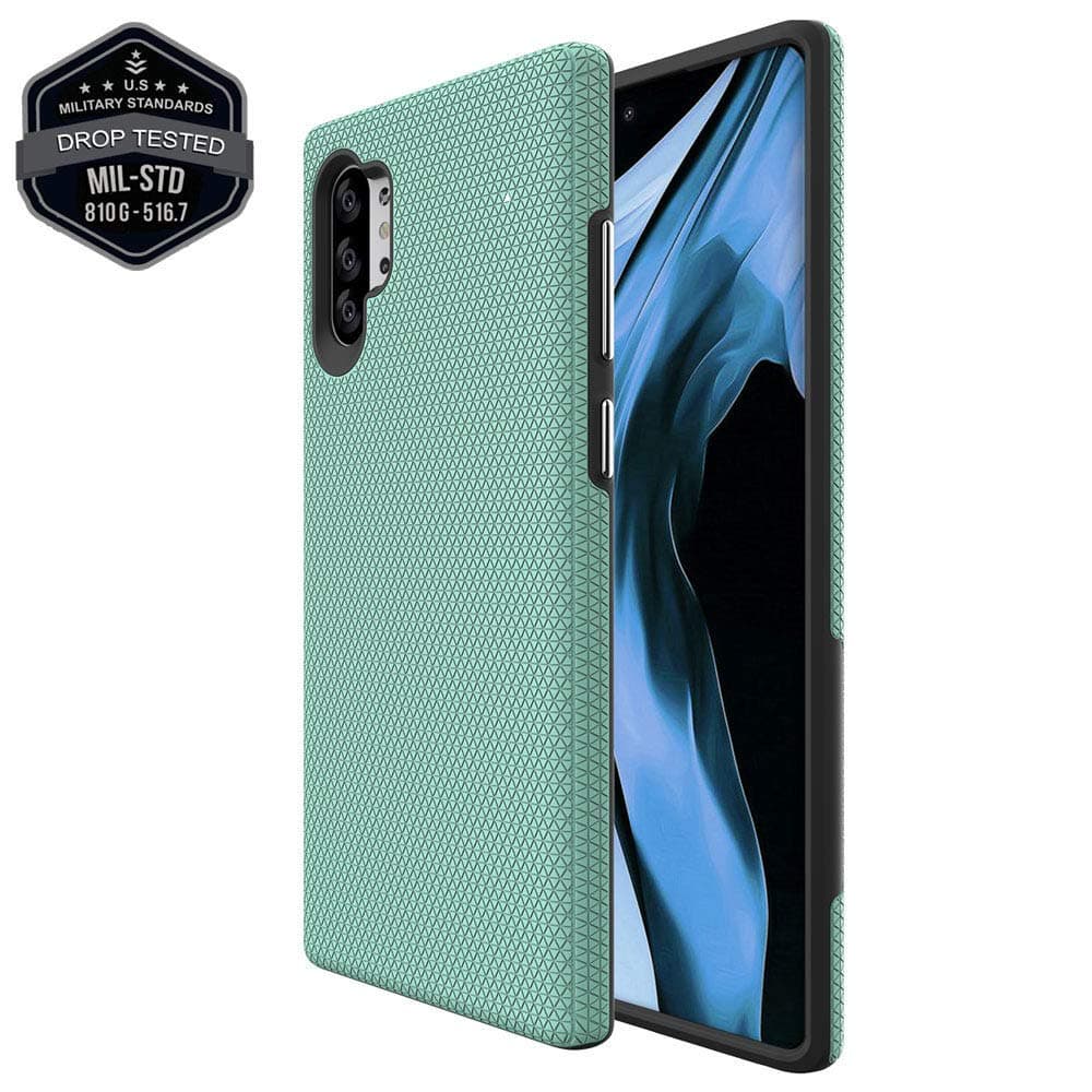 Note 10 Plus Case,Galaxy Note 10 Plus Case Accessories Full Body (Military Grade Drop Protection) Slim Cover Defender Bumper Skin for Samsung Note 10 Plus Case (Green)