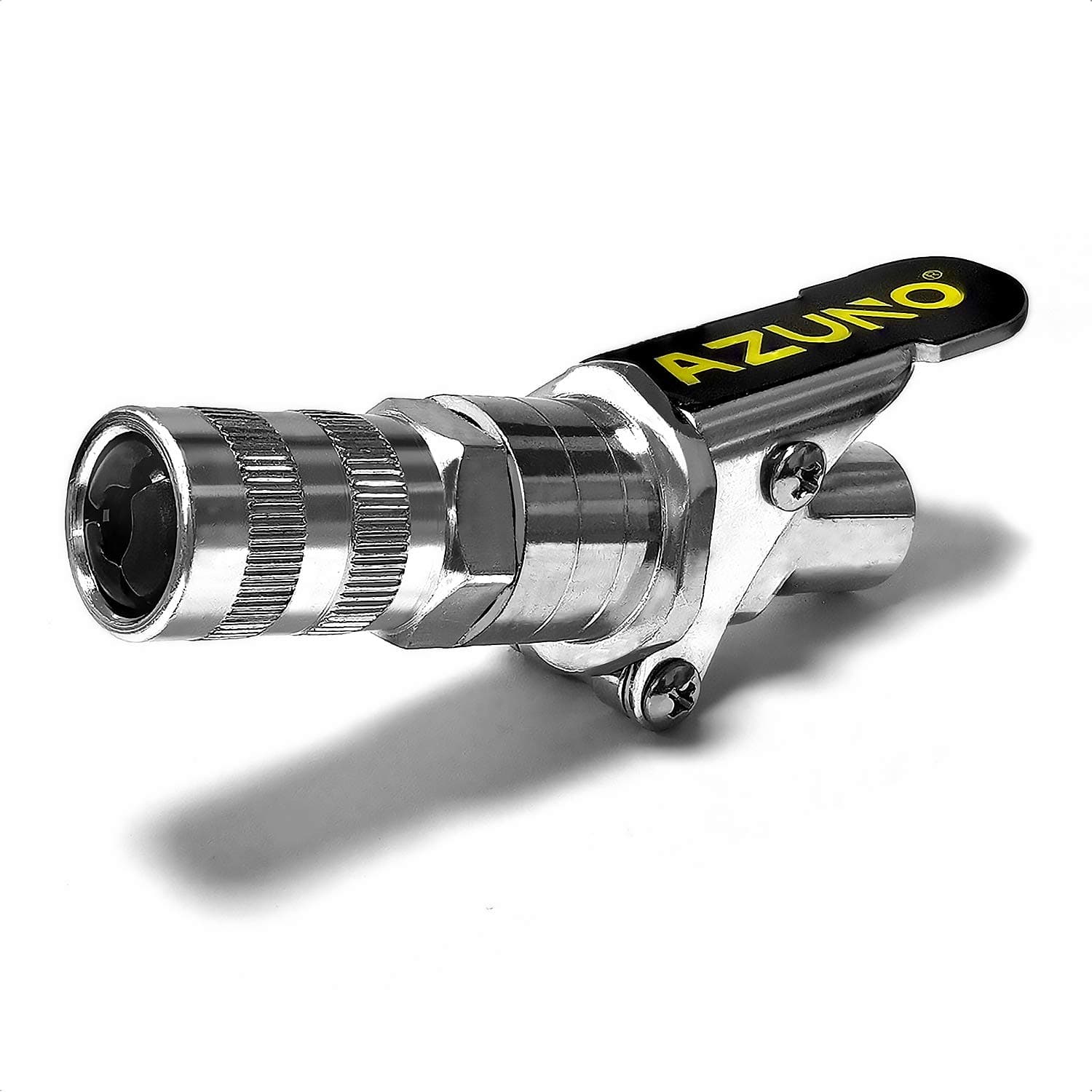 AZUNO Grease Gun Coupler, Quick Connect Grease Coupler Lock onto Zert Fittings, 2nd Generation Upgraded 12000 PSI Couplers Compatible with All Grease Guns