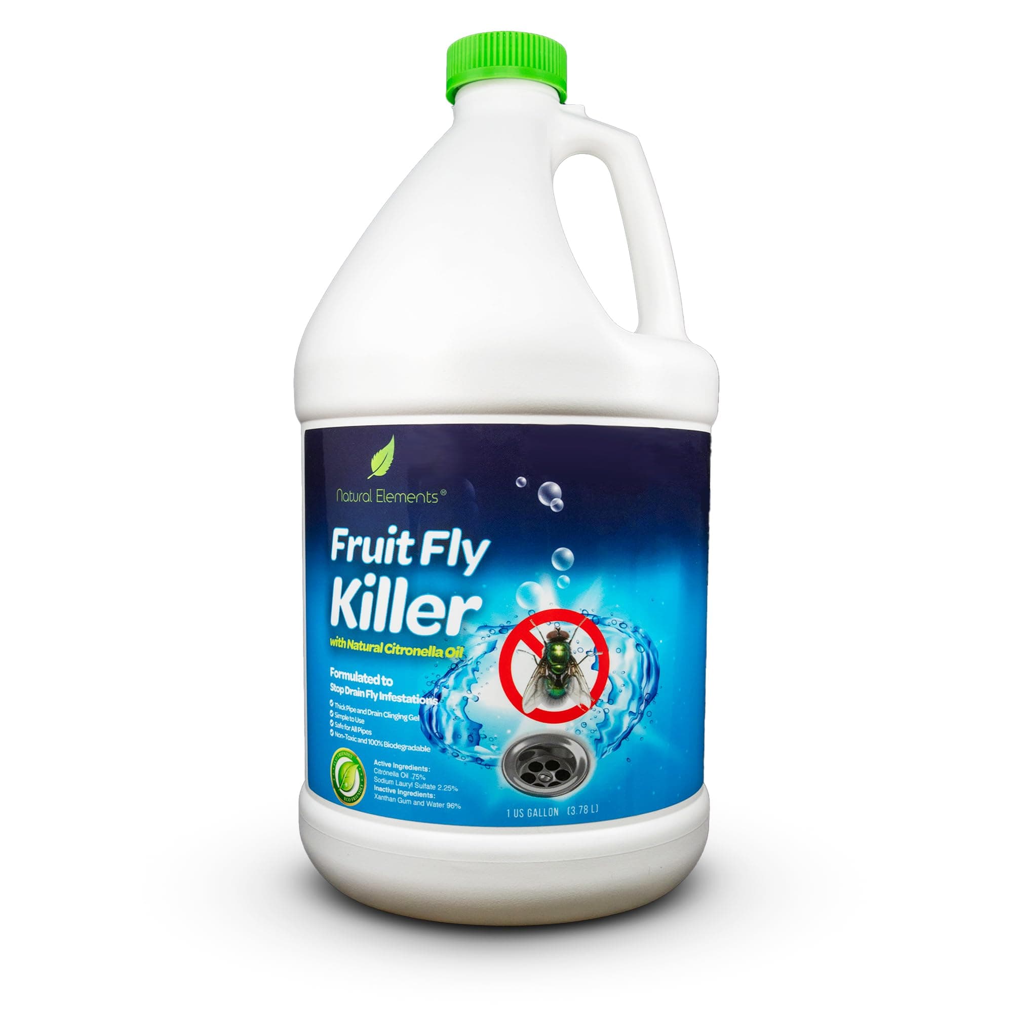 Fruit Fly Killer | Drain Flies, Gnats, Flying Ants | Home & Commercial Use | Non-Toxic Gel Formula | 1 Gallon | 128 Fl Oz