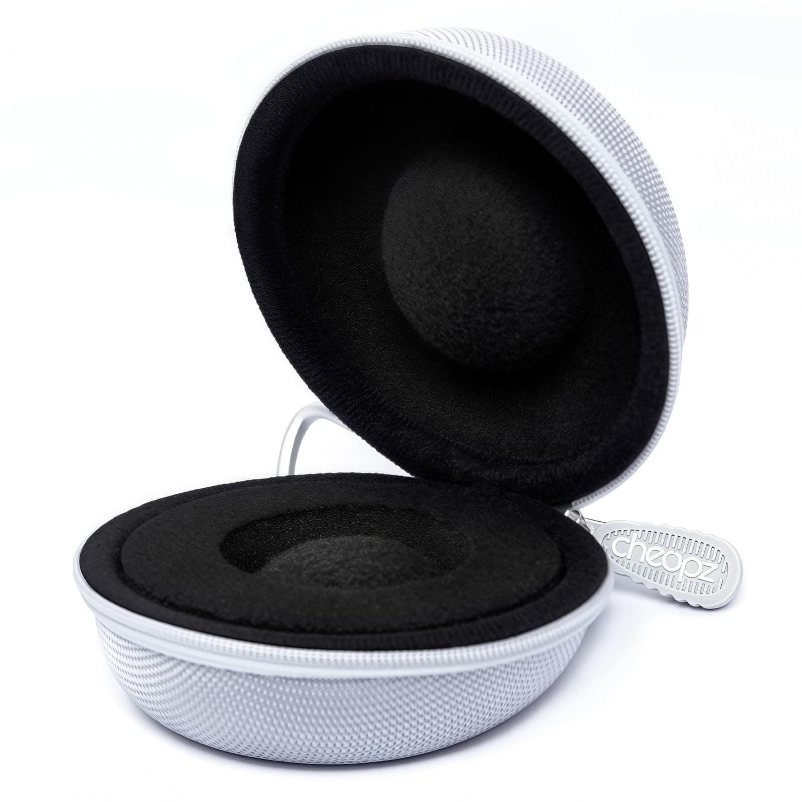 Cheopz Watch Case, Single Storage Box, Watch Case for Smart Watches, 2.0 inches (50 mm), Large Label, Travel, Business Trip, Carrying (Silver), Silver, Casual/Travel/Gym/Single/Portable