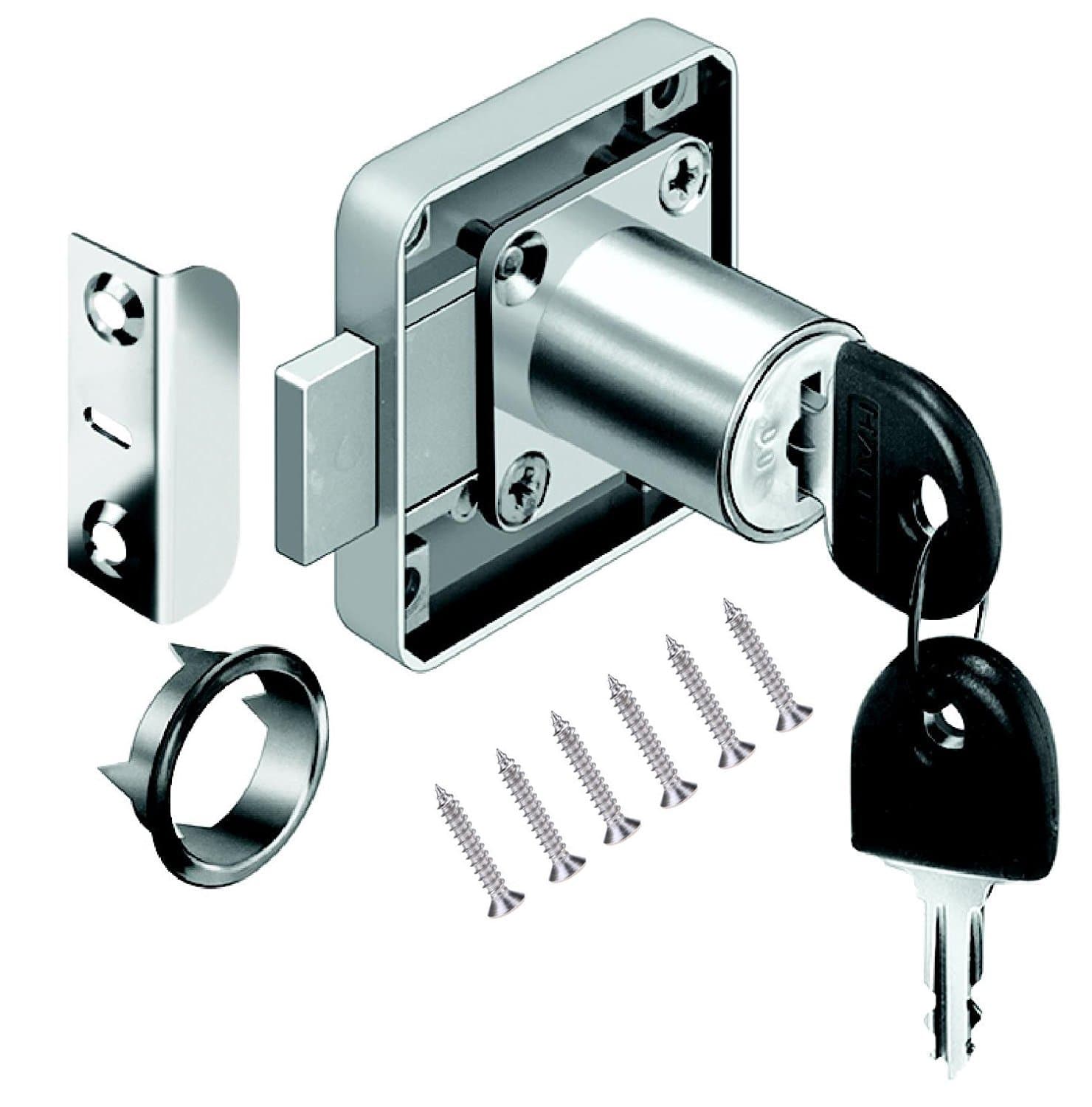 youtu Office Drawer Lock, Cylinder Cabinet Lock Use for Closing Cupboards, Drawers, Cupboards, Etc, Thick and Durable (26mm)