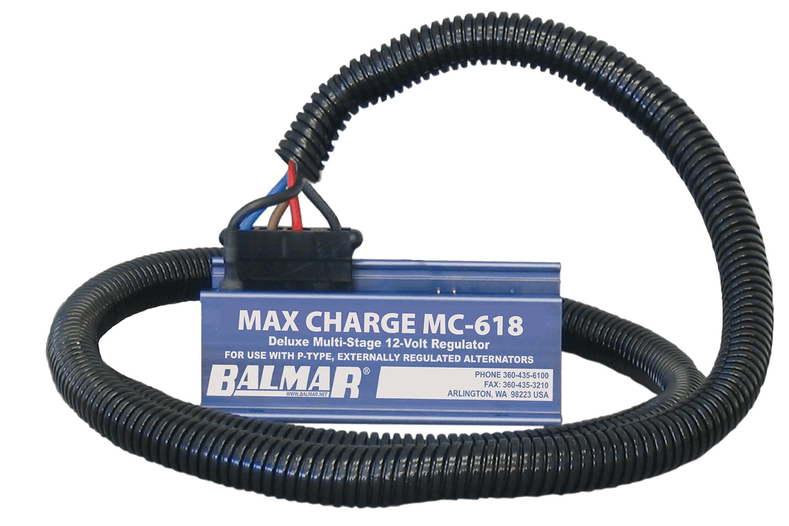 Balmar Max Charge MC618 Regulator 12V with Harness - MC-618-H
