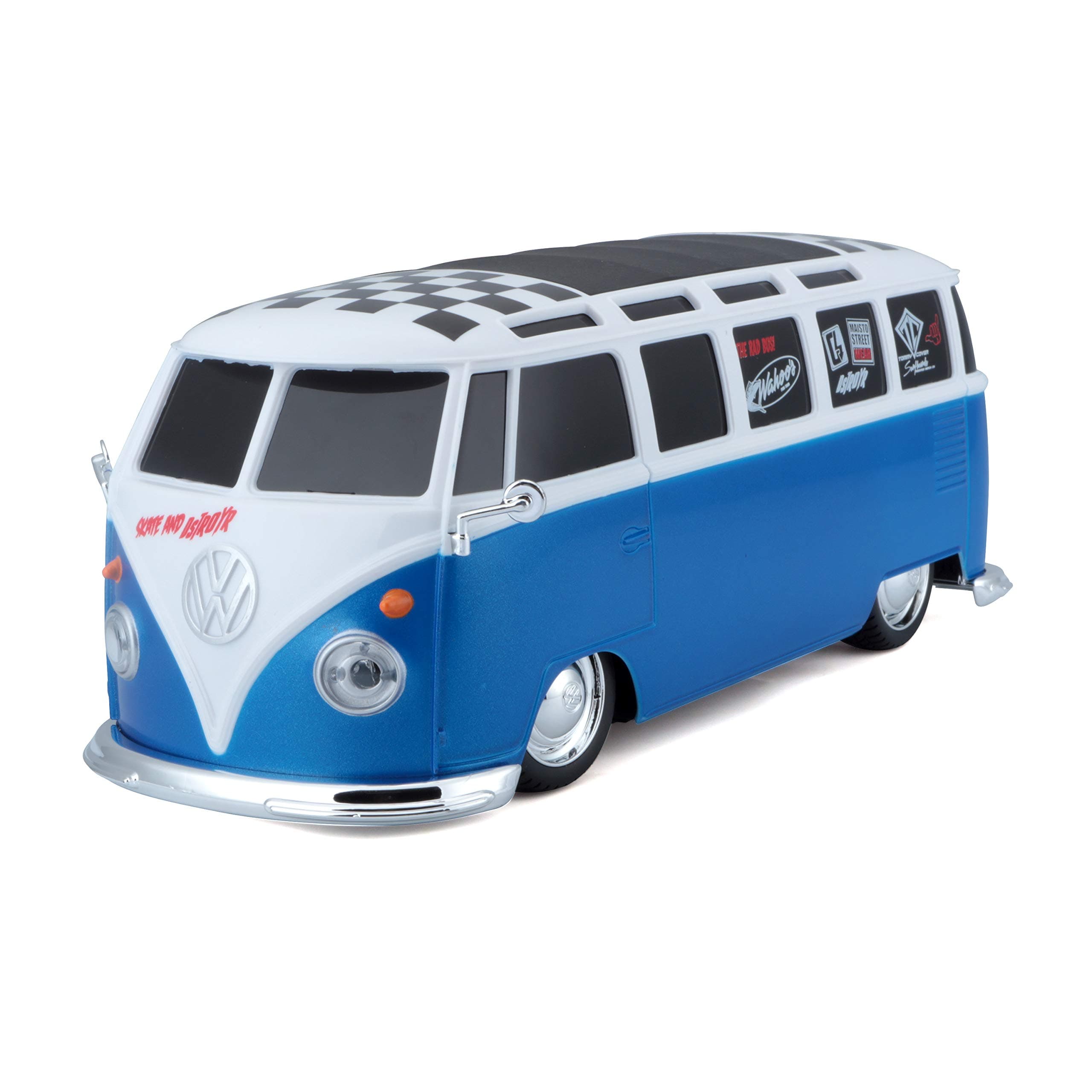 Maisto M81529 Tech R/C VW Volkswagon Van Samba Microbus-2.4GHZ-1:24 Scale Radio Control Vehicle, Multiple