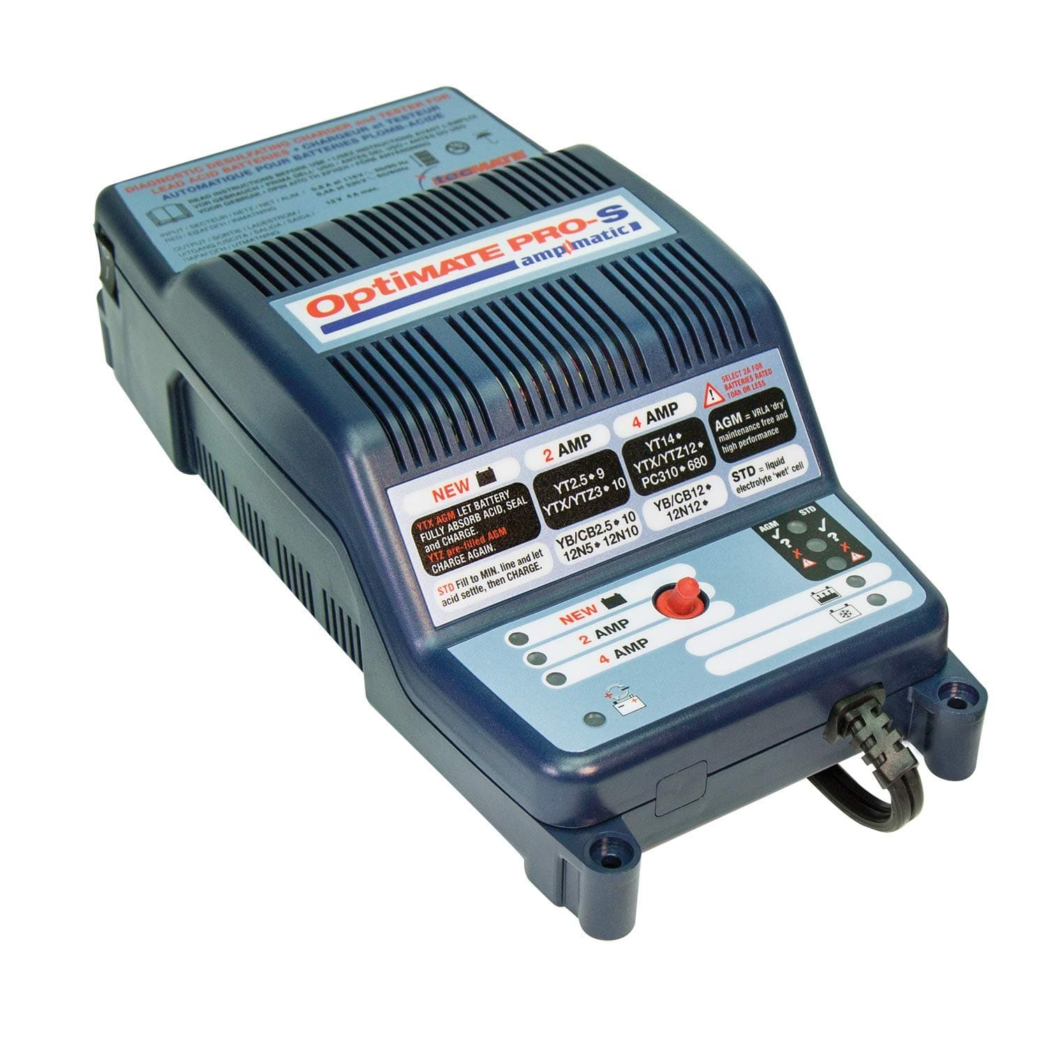 Tecmate Optimate Pro-S Battery Charger for Universal Fitment