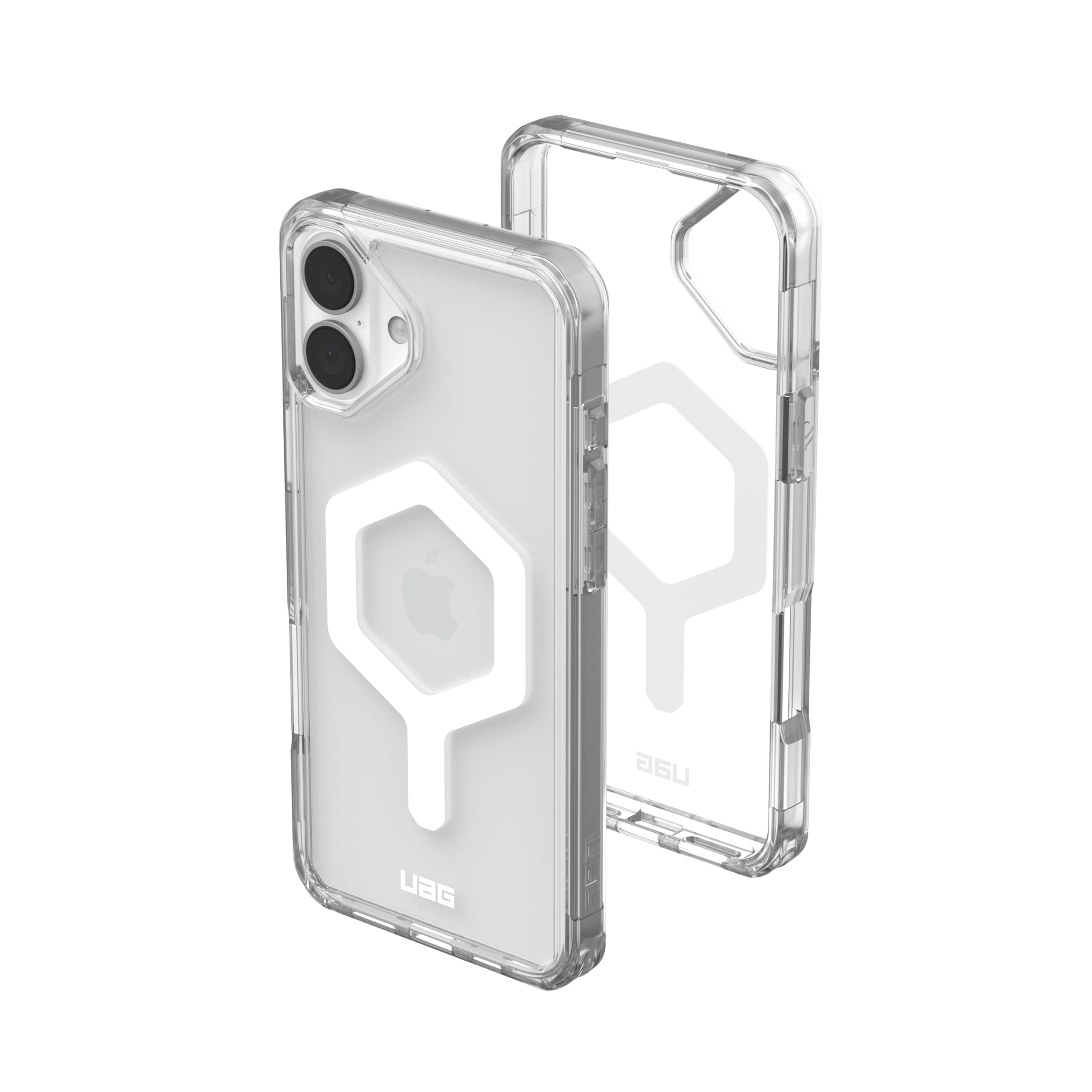 – UAG Designed for iPhone 16 Plus Case 6.7" Plyo - Compatible with MagSafe Charging Rugged Slim Anti-Yellowing Transparent Clear Shockproof Military Grade Protective Cover, Ice/White