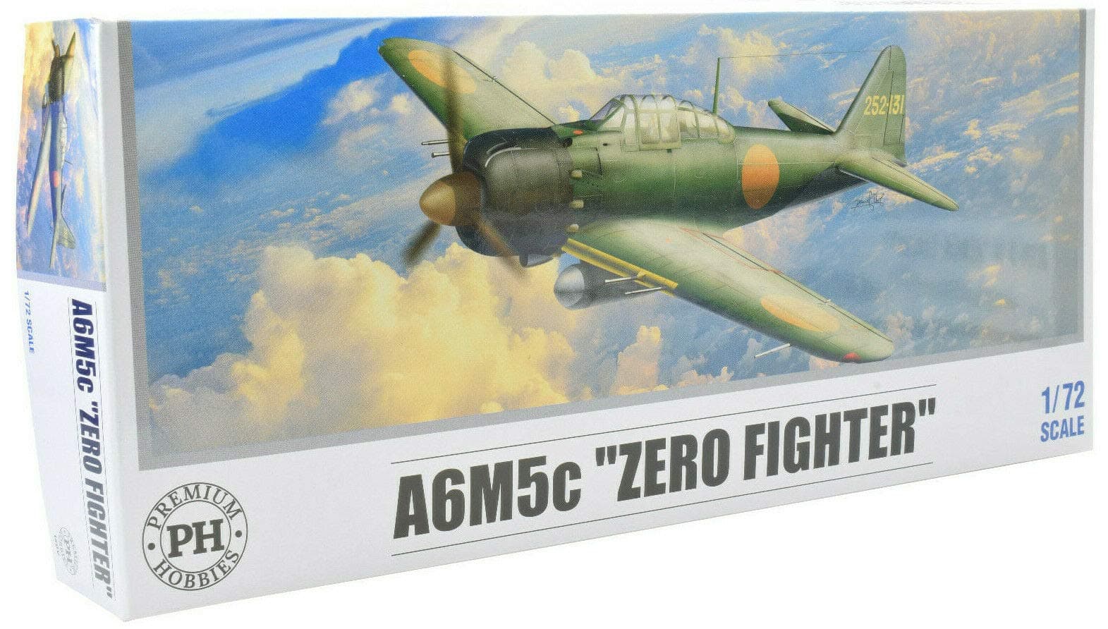 Premium Hobbies A6M5c Zero Fighter 1:72 Plastic Model Airplane Kit 128V
