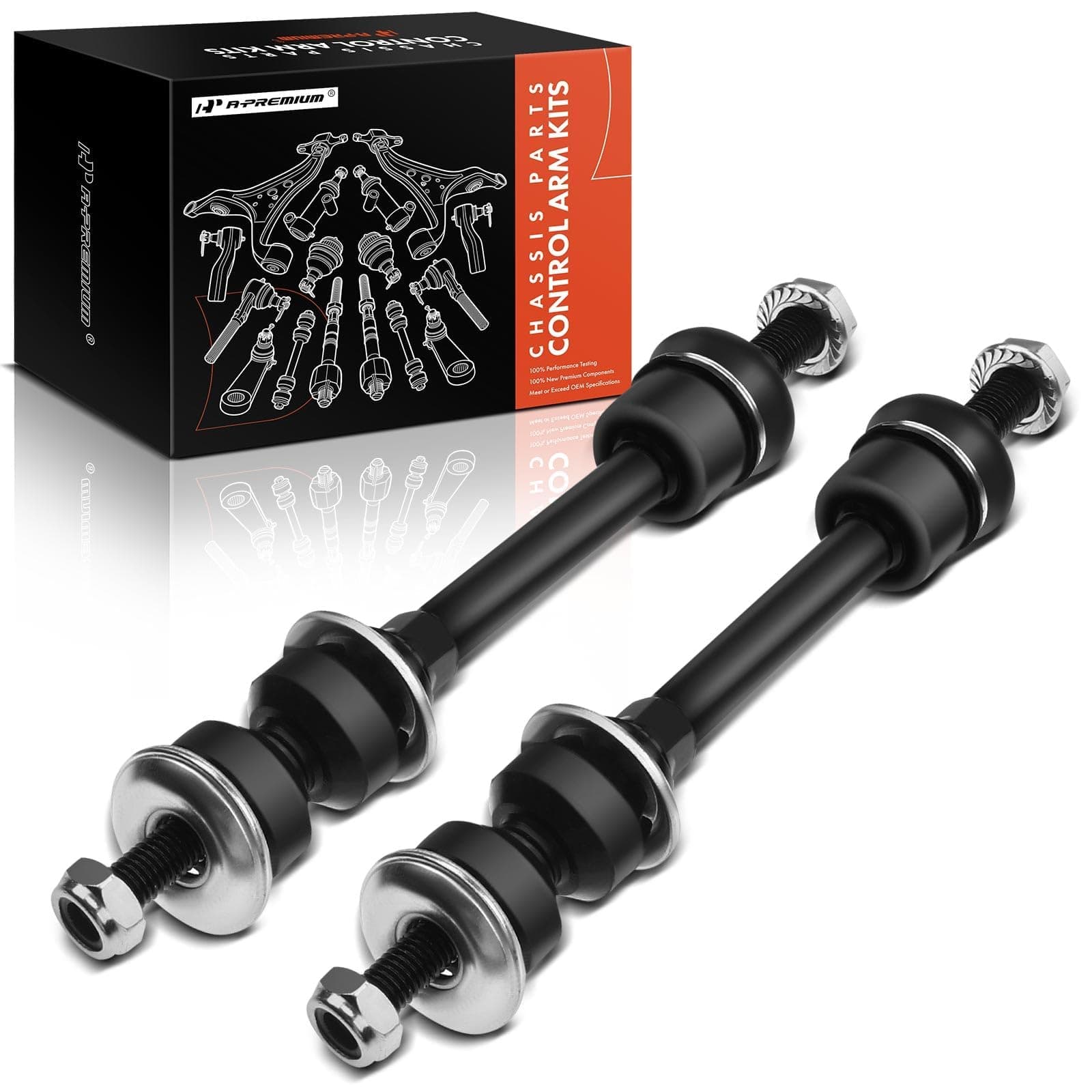 A-Premium 4WD 2 x Front Sway Bar Links Kit Stabilizer Links Compatible with Ford F-150 F150 2005 2006 2007 2008 Lincoln Mark LT 2006 2007 2008 # K80338