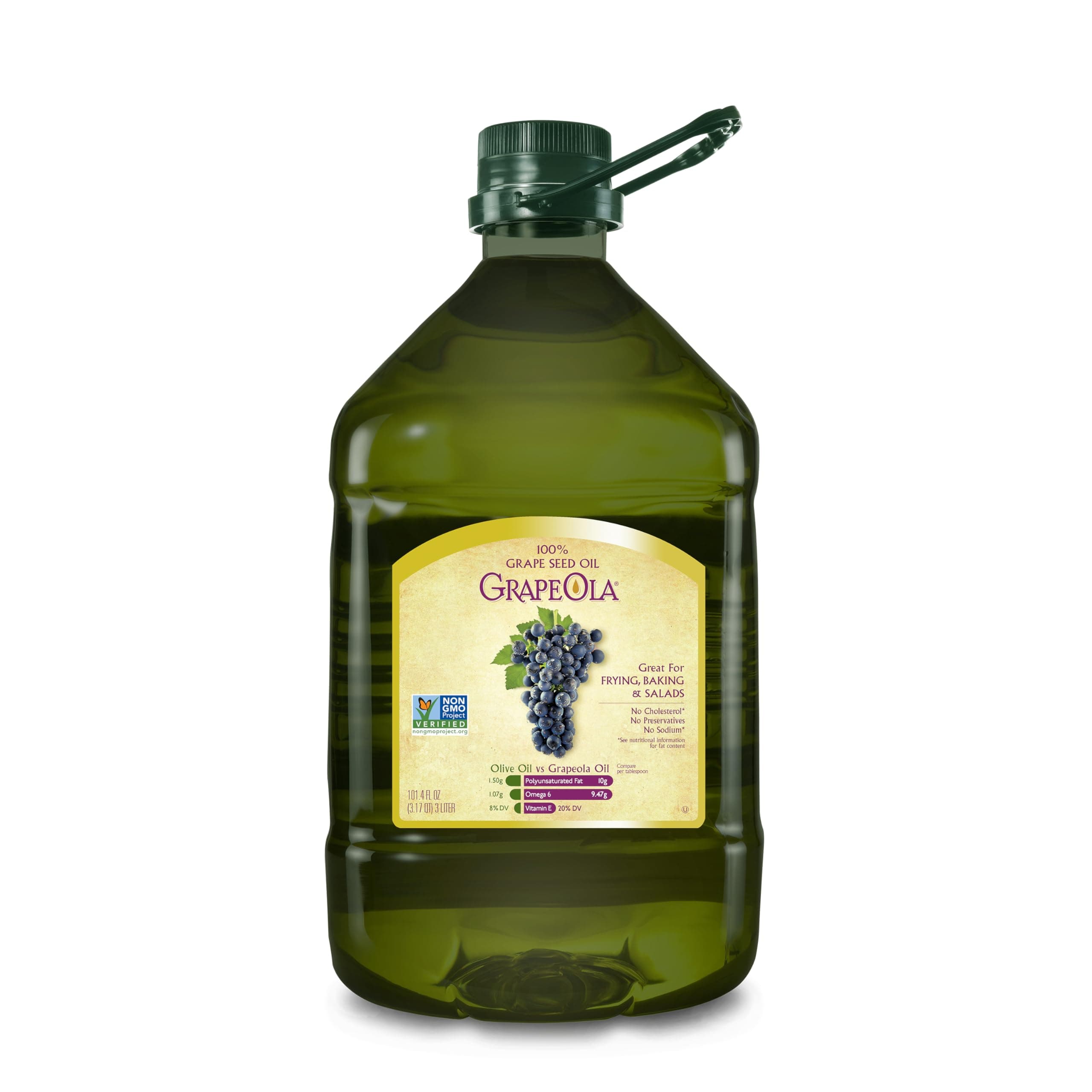GrapeOla Grapeseed Oil, 3 Liter
