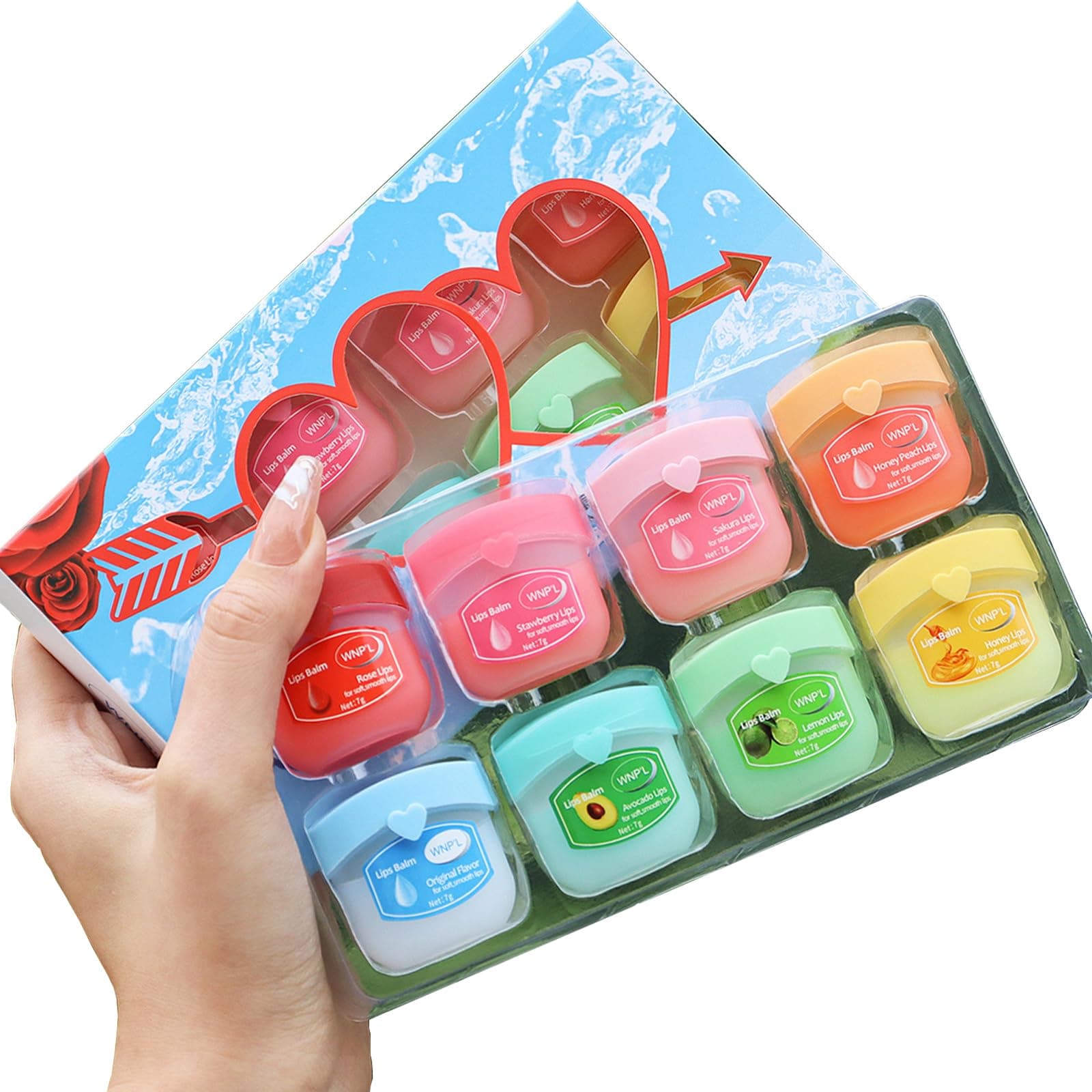 Lip Balm Set - 8PCS Multipack Mini Moisturizing Lip Balms Lip Care Lip Mask Set Gifts for Women Teenage Girls - Deeply Hydrating Moisturizing Nourishing Lip Repair for Dry and Chapped Lip