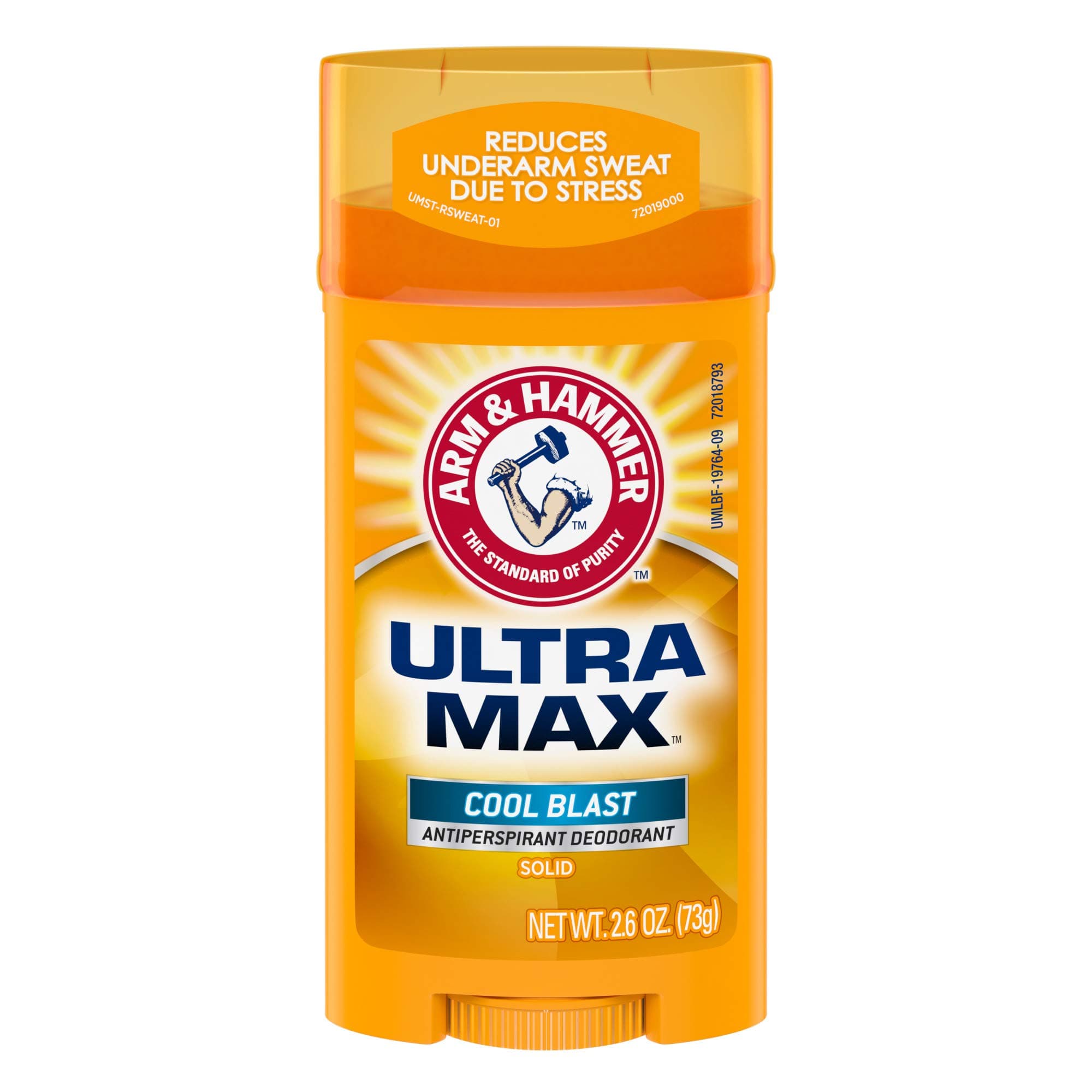 Ultra MAX Deodorant- Cool Blast- Solid - 2.6oz- Made with Natural Deodorizers