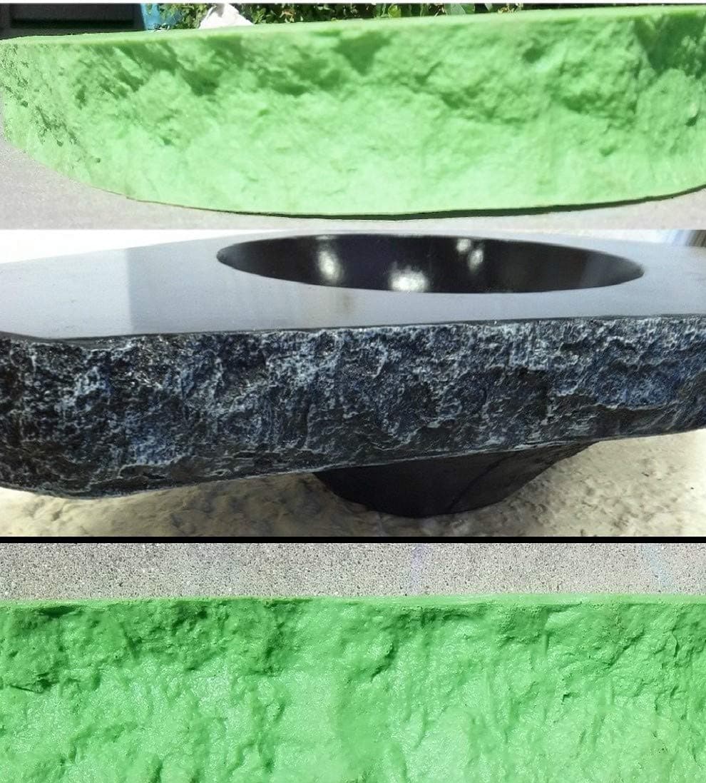 CONCRETE COUNTERTOP EDGE FORM LINERS, MASONRY FORMS FOR COUNTERTOP EDGES - Rugged Fracture Edge Design, 2, 1/4" WIDTH x 6' LENGTH