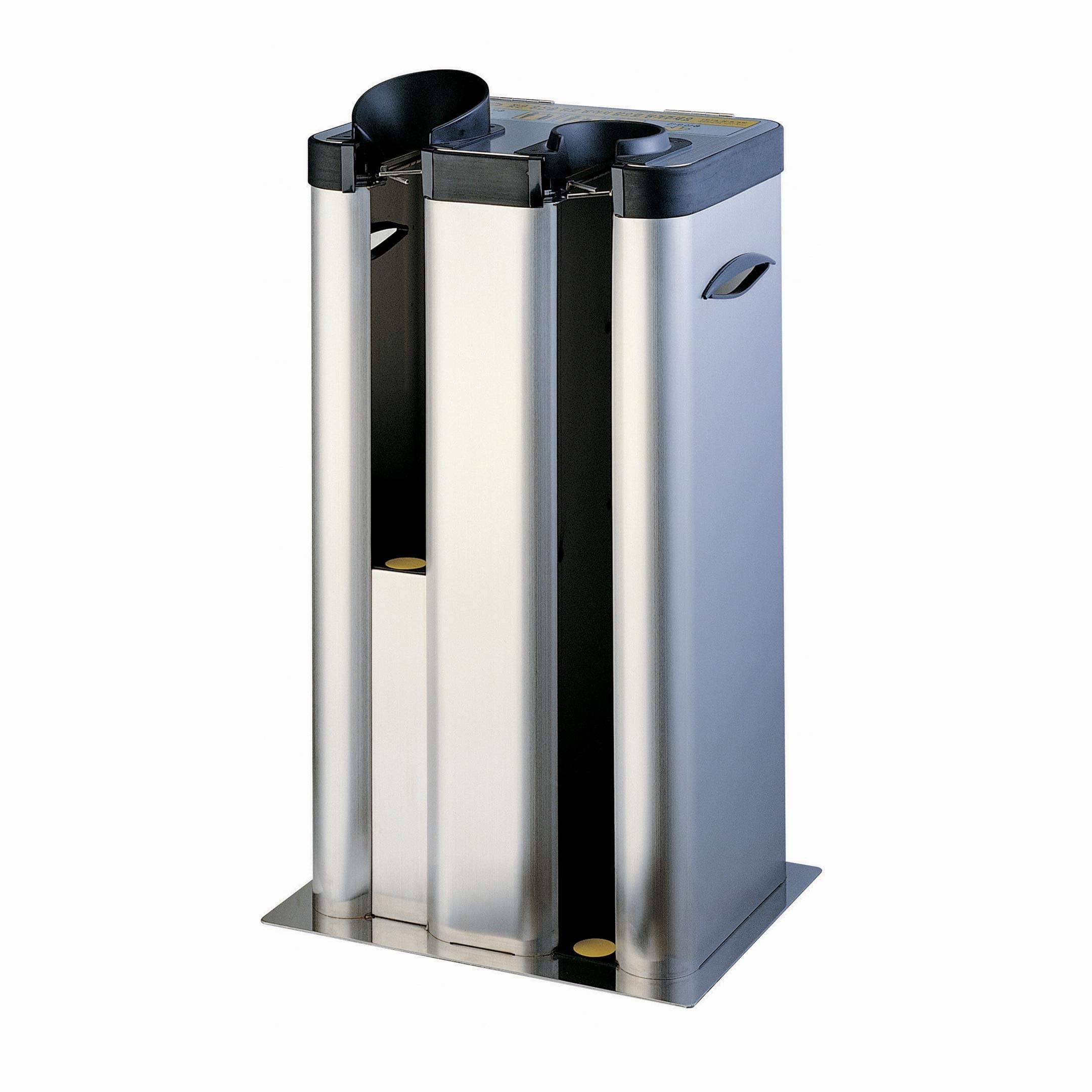 Automatic Wet Umbrella Wrapper Packing Machine, Bags Dispenser Holder, Double Slots, Stainless Steel, 200 Long Bags and 200 Short Bags Included (Silver)