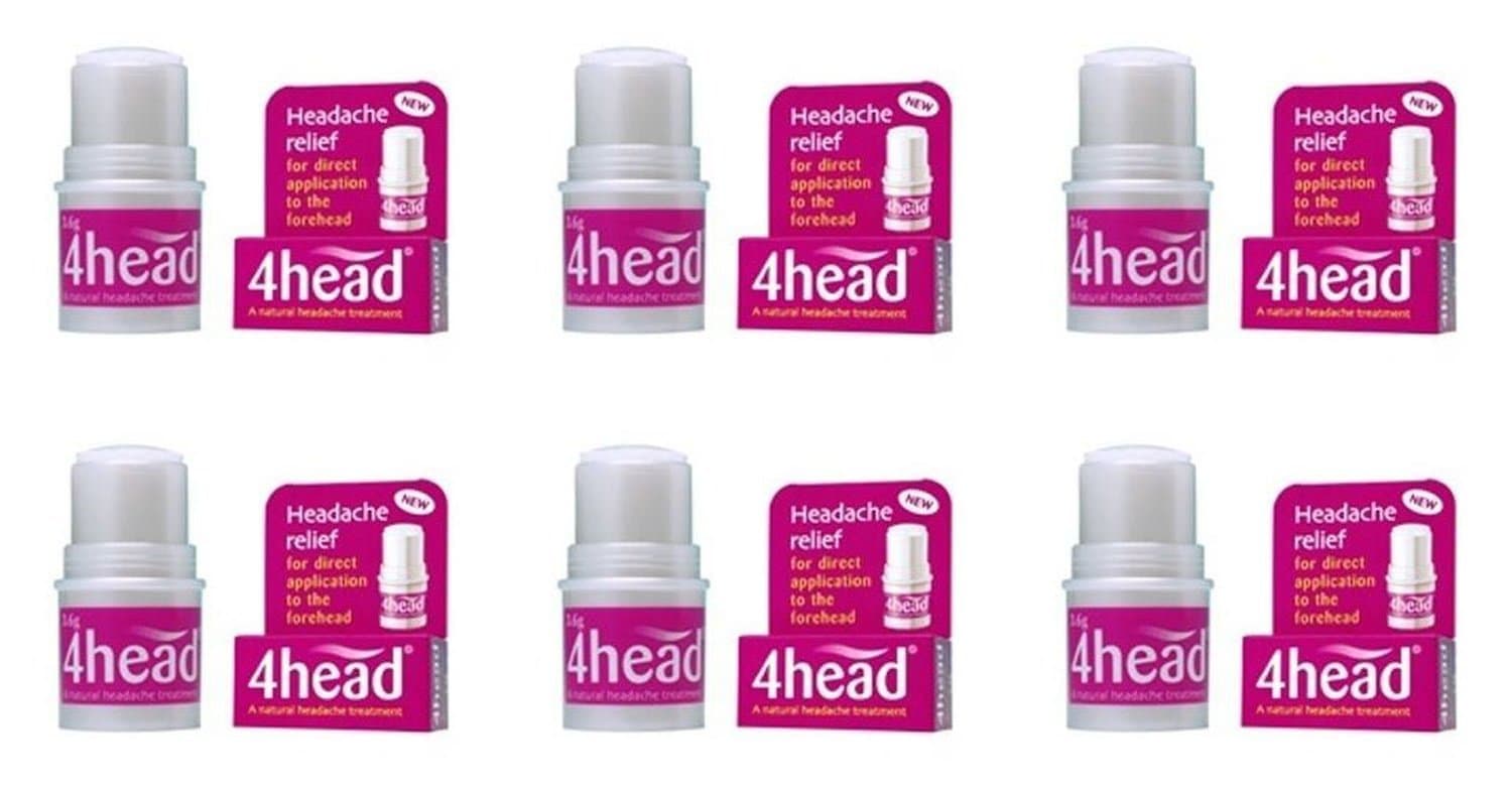 Dendron 4Head Headache Treatment Stick - 6 Pack, 120ml