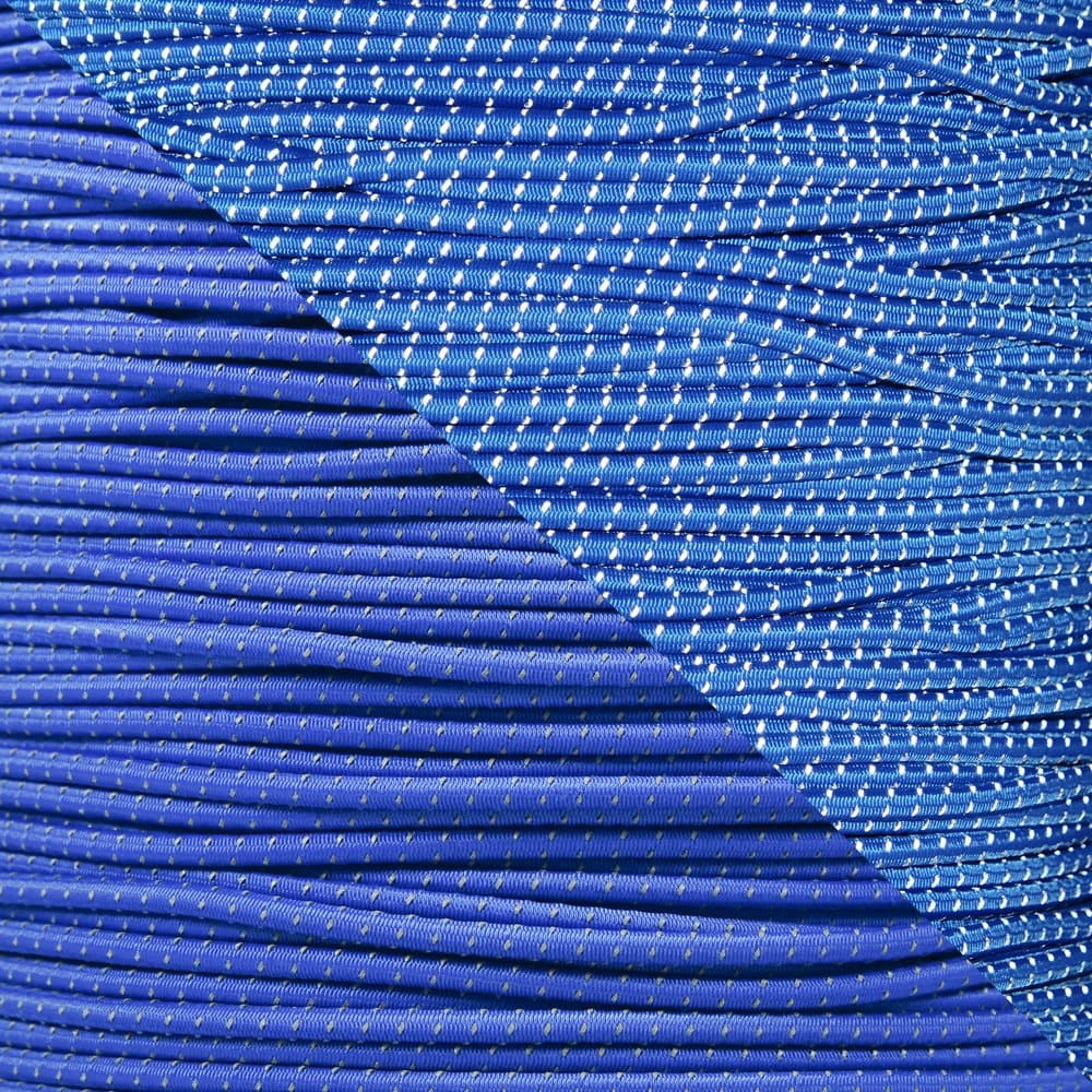 Reflective Shock Cord 1/8” Diameter Elastic Bungee Cord - Made in The USA
