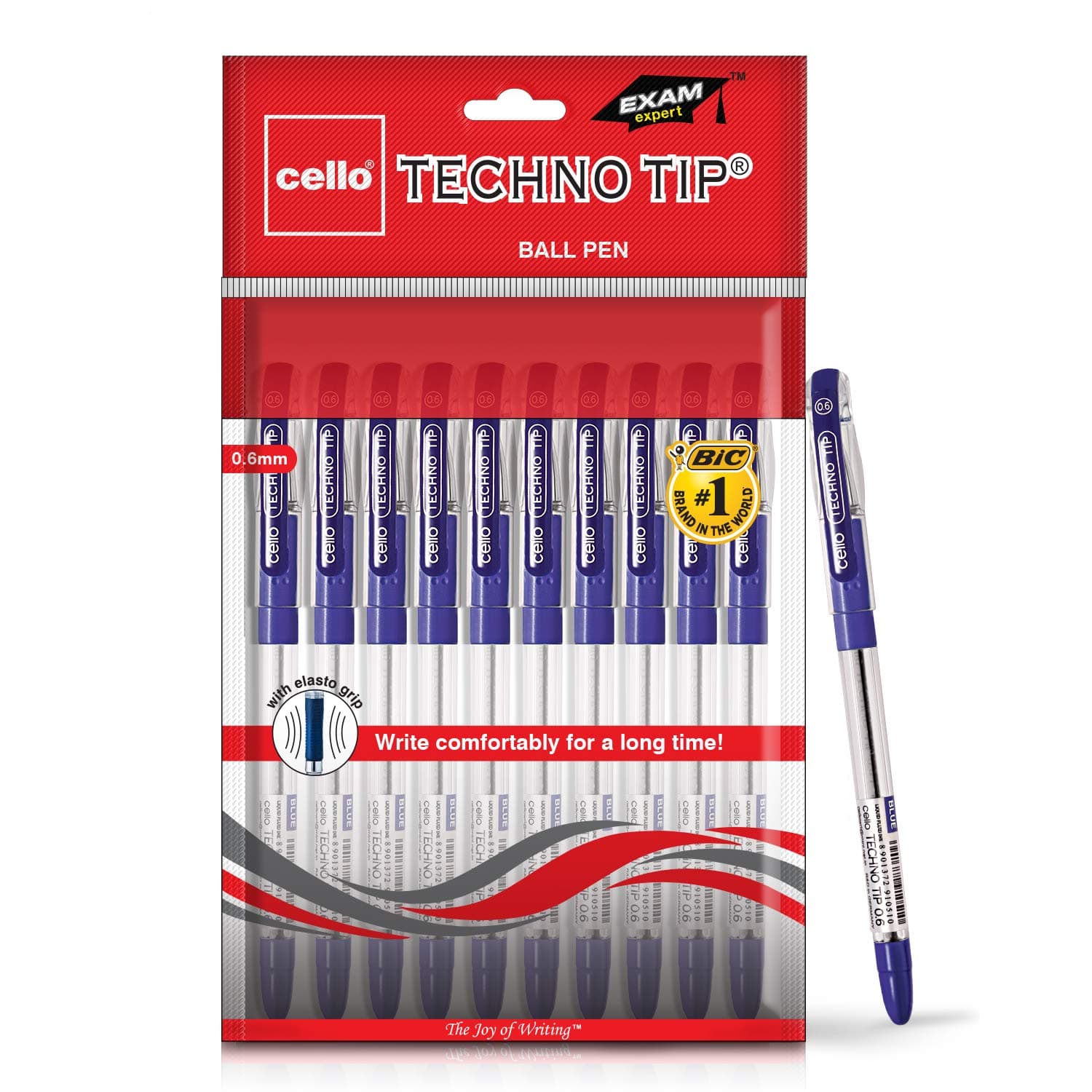 Ball pen Pack of 10 (Techno Tip(Blue))
