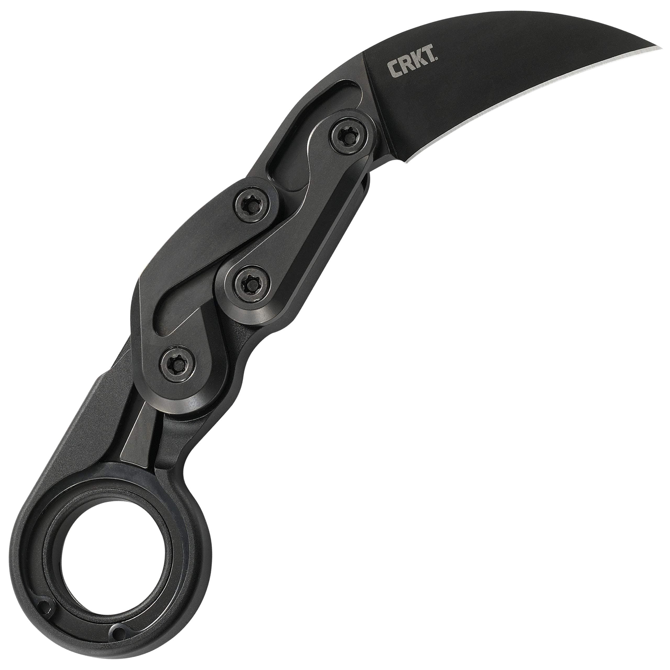 Provoke Folding Knife with Kinematic: Morphing Karambit, D2 Plain Edge Blade, Aluminum Handle, Pocket Clip, 4040