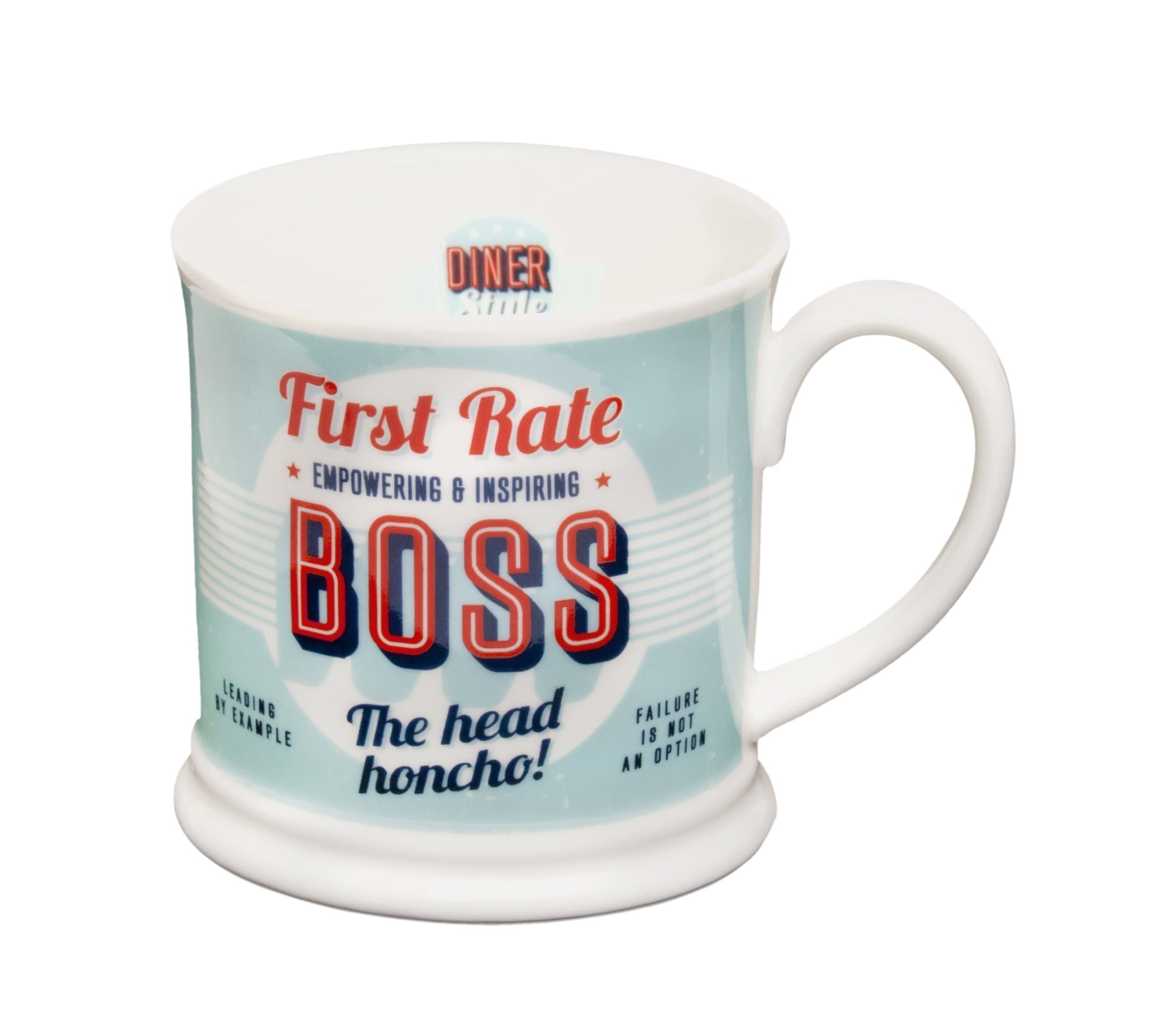 Diner Mugs 195000073"Boss" Mug, Turquoise