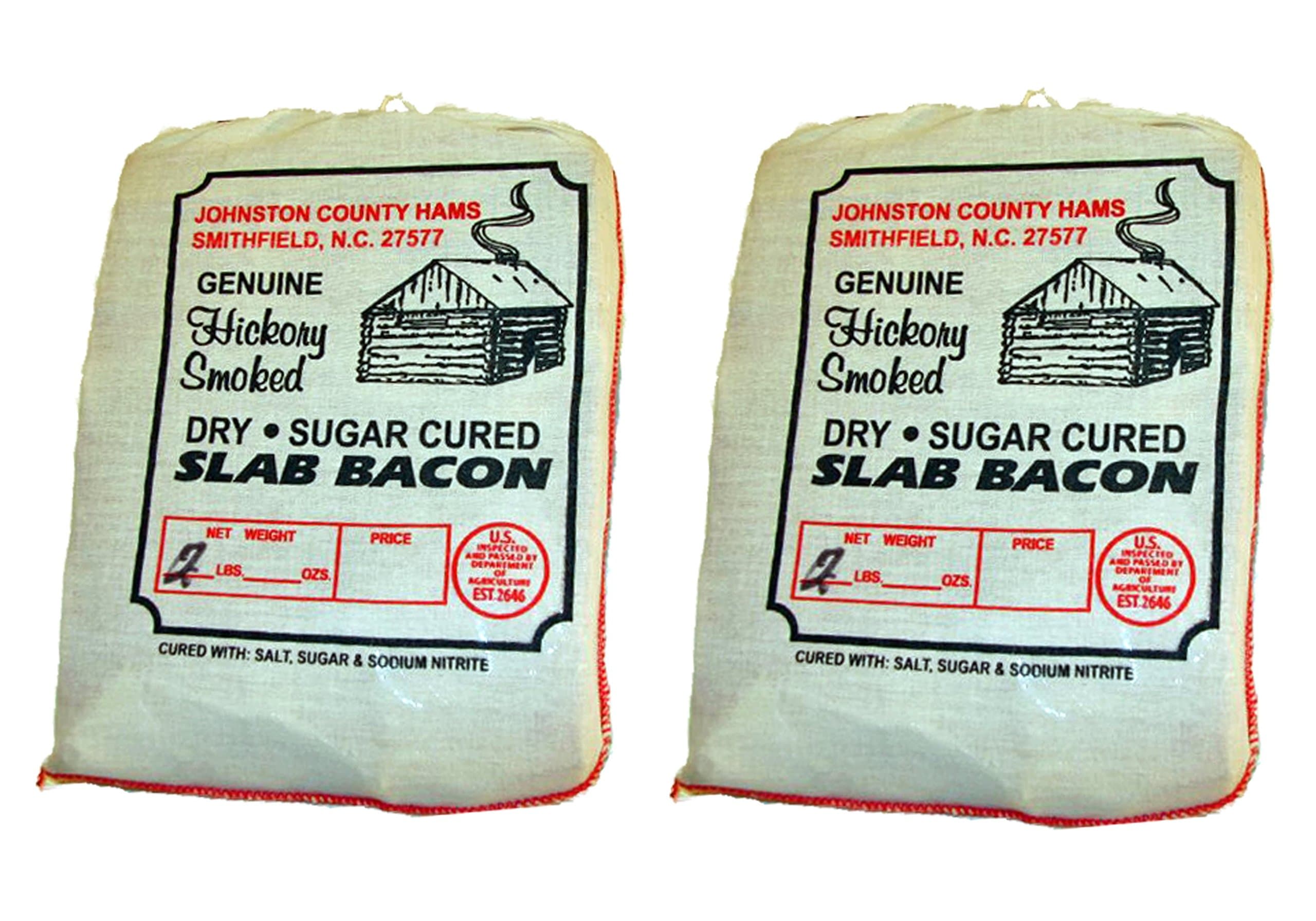 Johnston County Dry Cured Slab Bacon 2 - 2 Lb