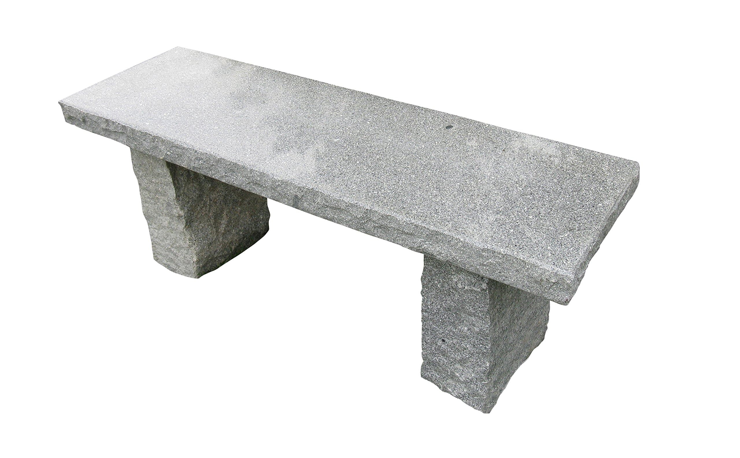 Stone Age Creations BE-GR-3 Granite Bench, Blue/Gray