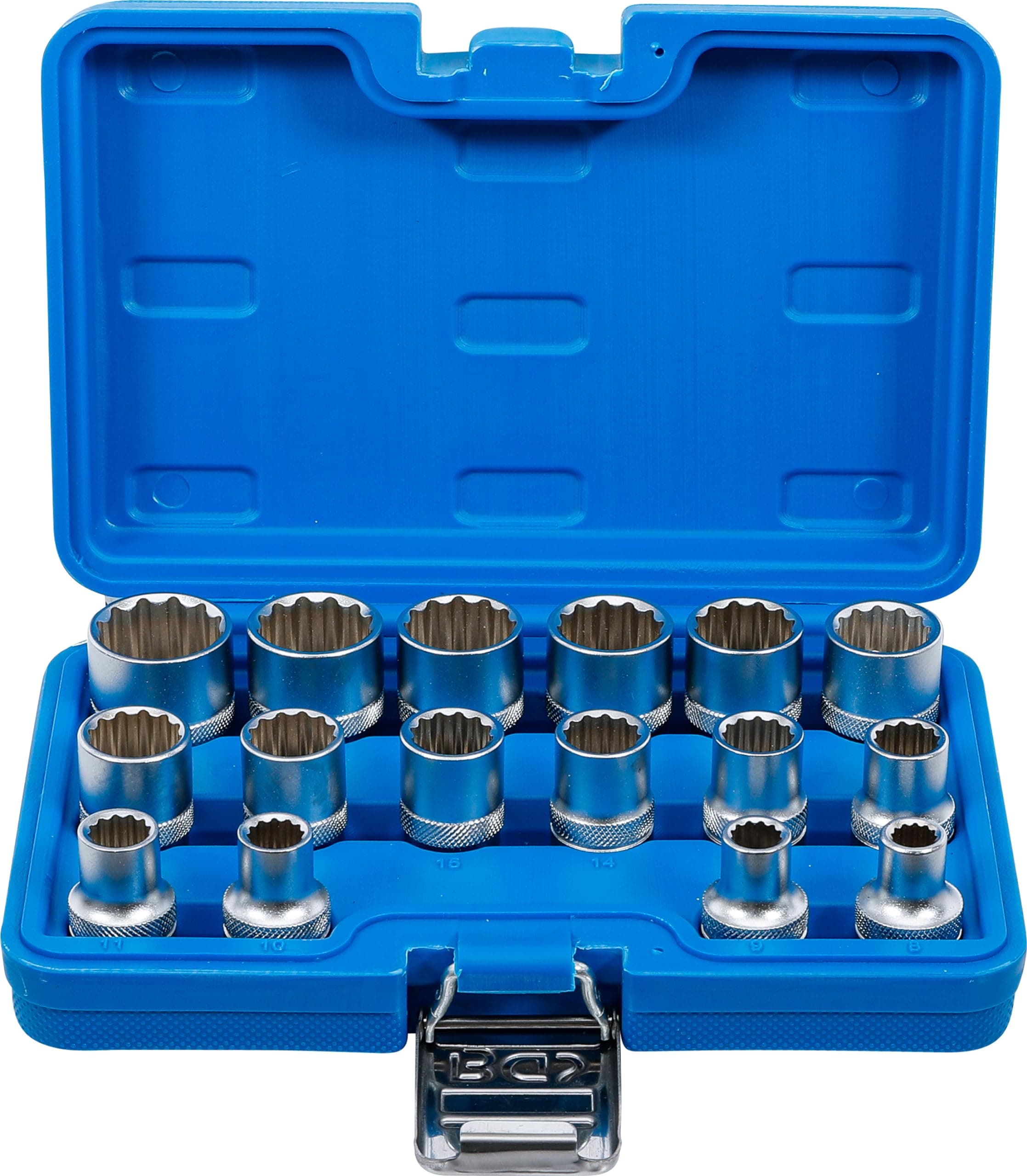 2226 | Socket Set, 12-point | 12.5 mm (1/2") Drive | 8 - 24 mm | 16 pcs.