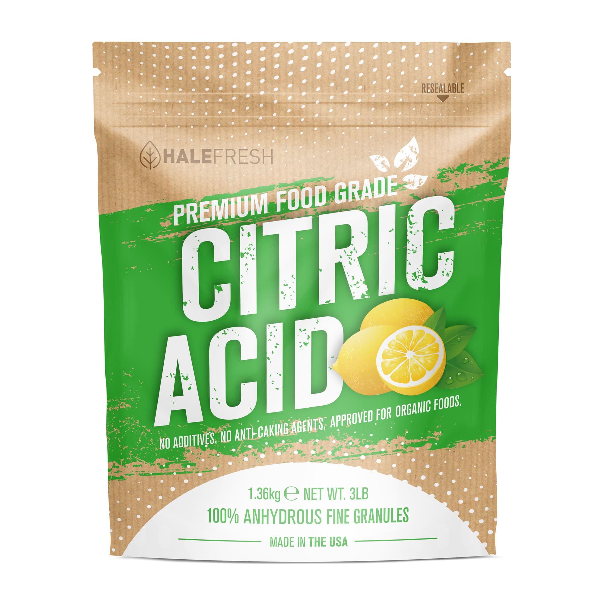 Citric Acid - 3 lb Pure for Bath Bombs