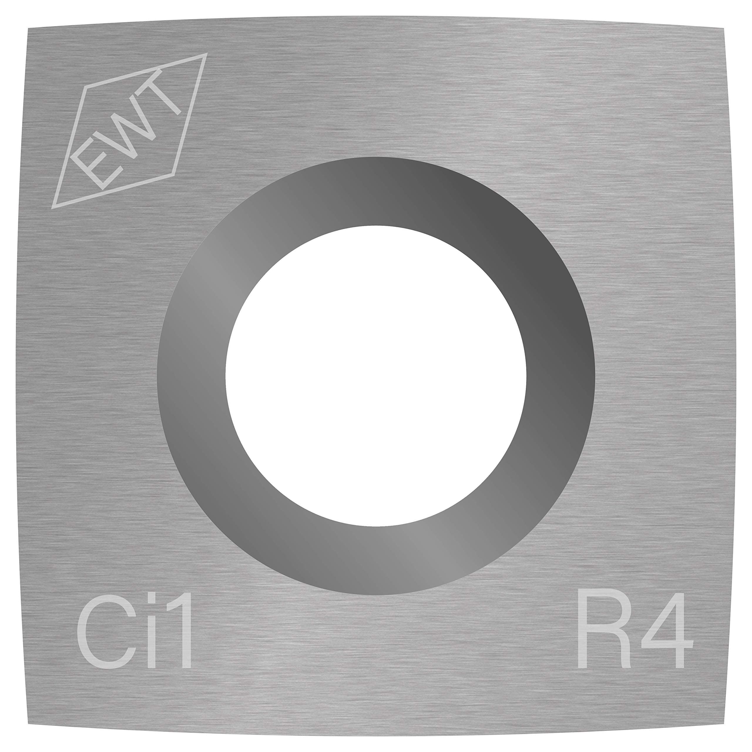 Authentic Easy Wood Tools Ci1-R4 Square Carbide Replacement Cutter with 4" Radius for Full and Pro Size Roughers Lathe Woodturning Tools Ci1-R4