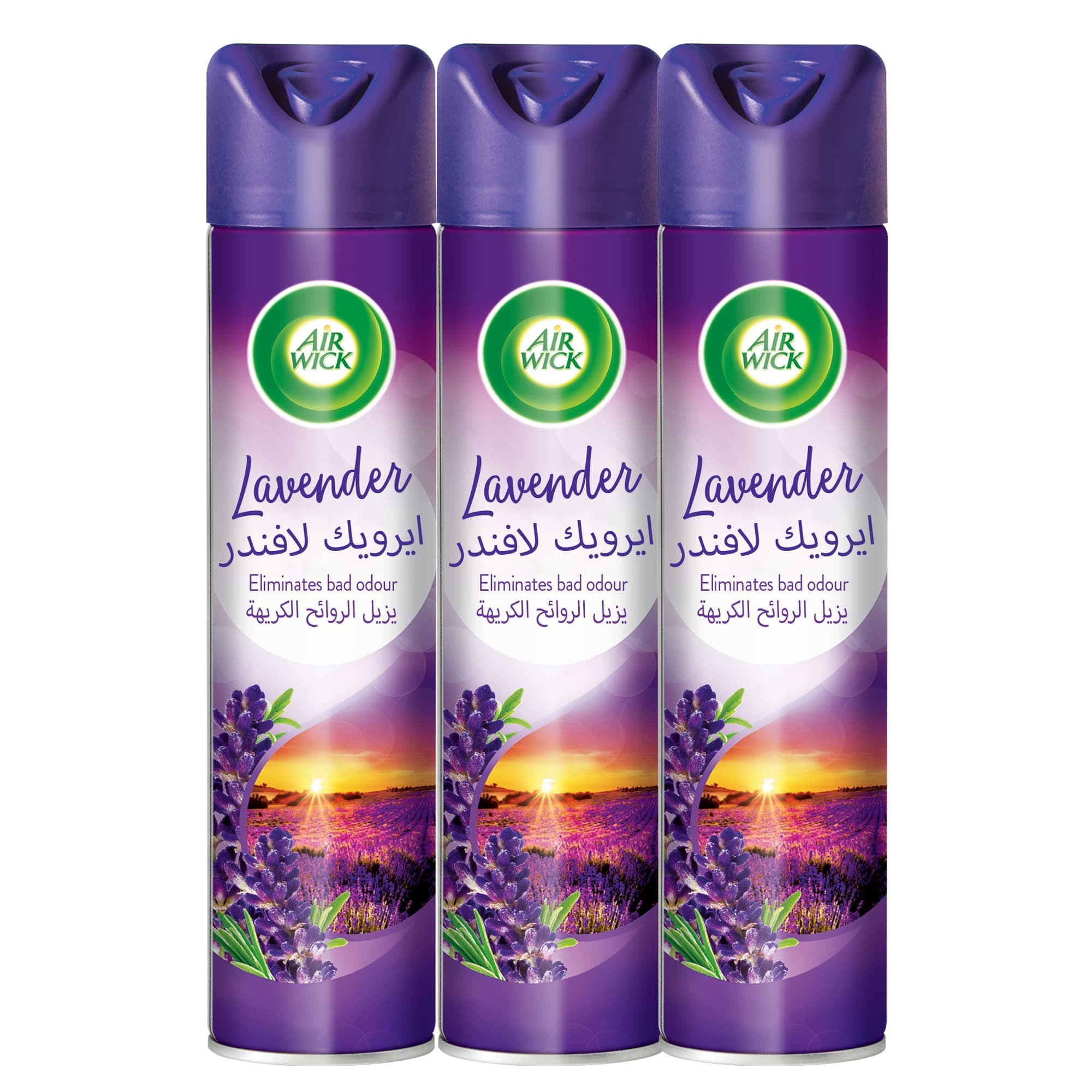 Air Wick Aerosol, Lavender Scent, 300ml x 3