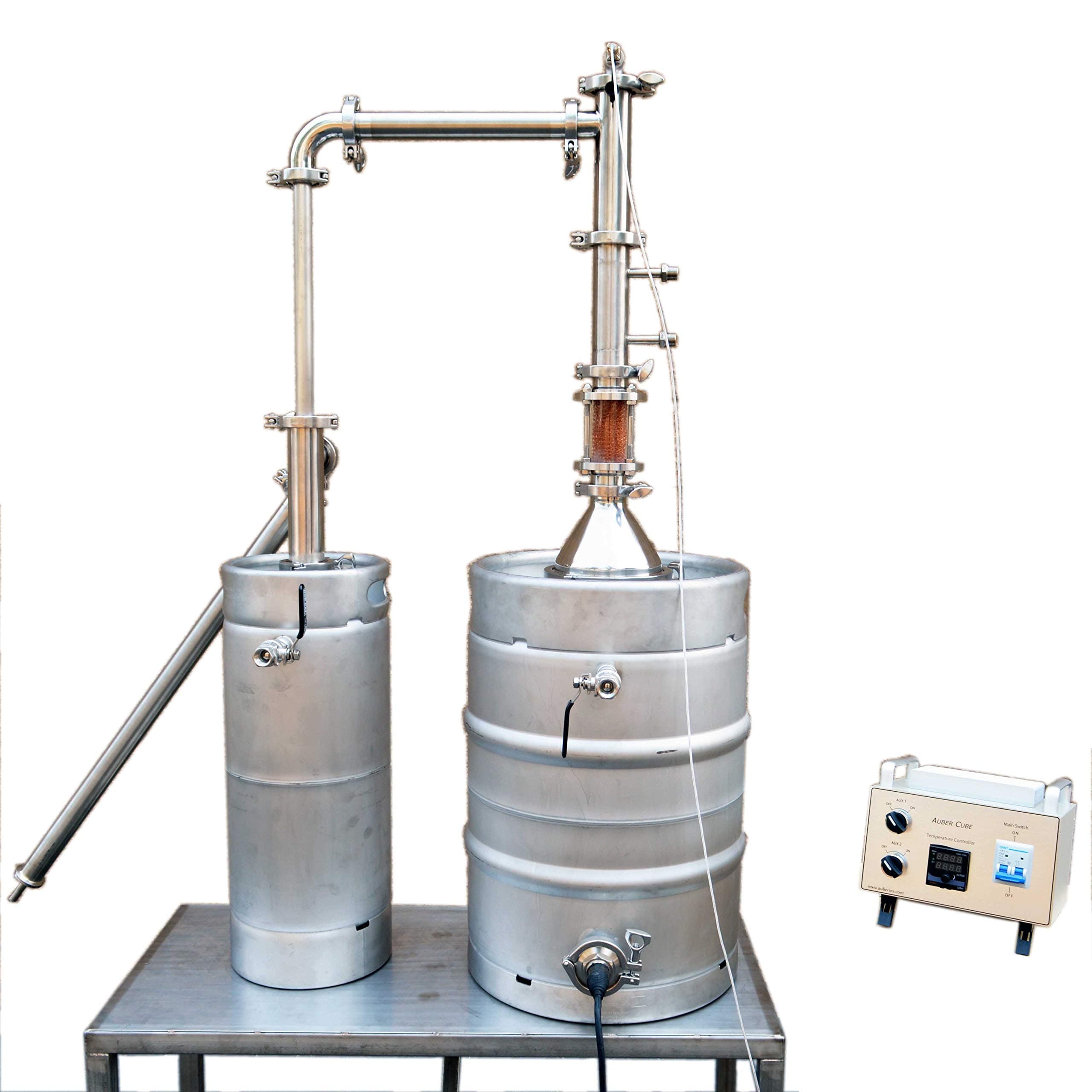 Ultimate Turn Key Electric Still with Stand, Boiler, Column, Sight Glass, Thumper, Controller. Distill ANYTHING!