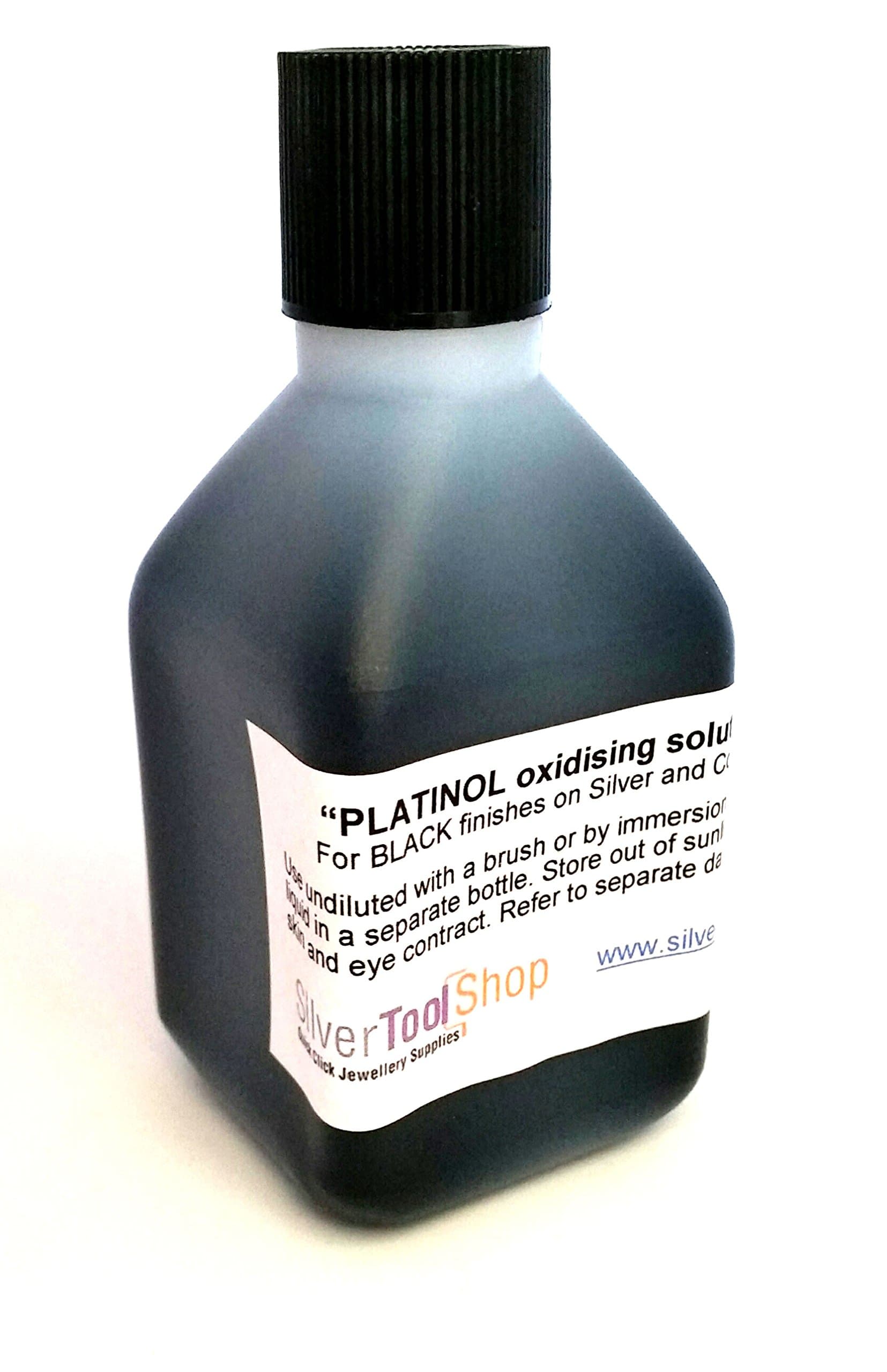 Platinol Oxidising Solution, 100ml for Colouring Silver and Copper to Black.