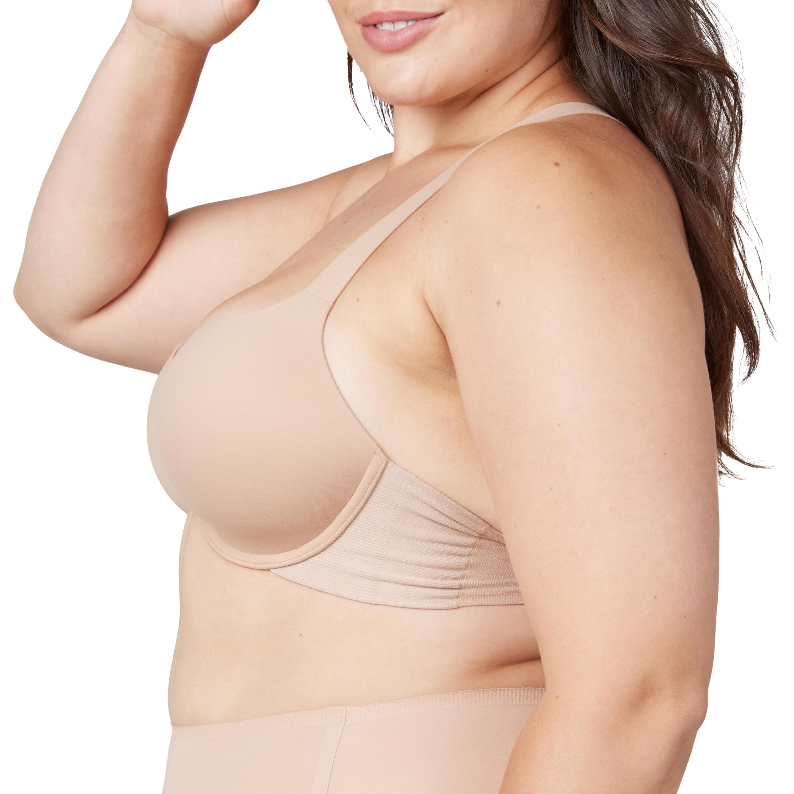 Smooth Bra-Llelujah! Lightly Lined Racerback Bra - Full Coverage Comfort and Front Closure - Everyday T-Shirt Bra
