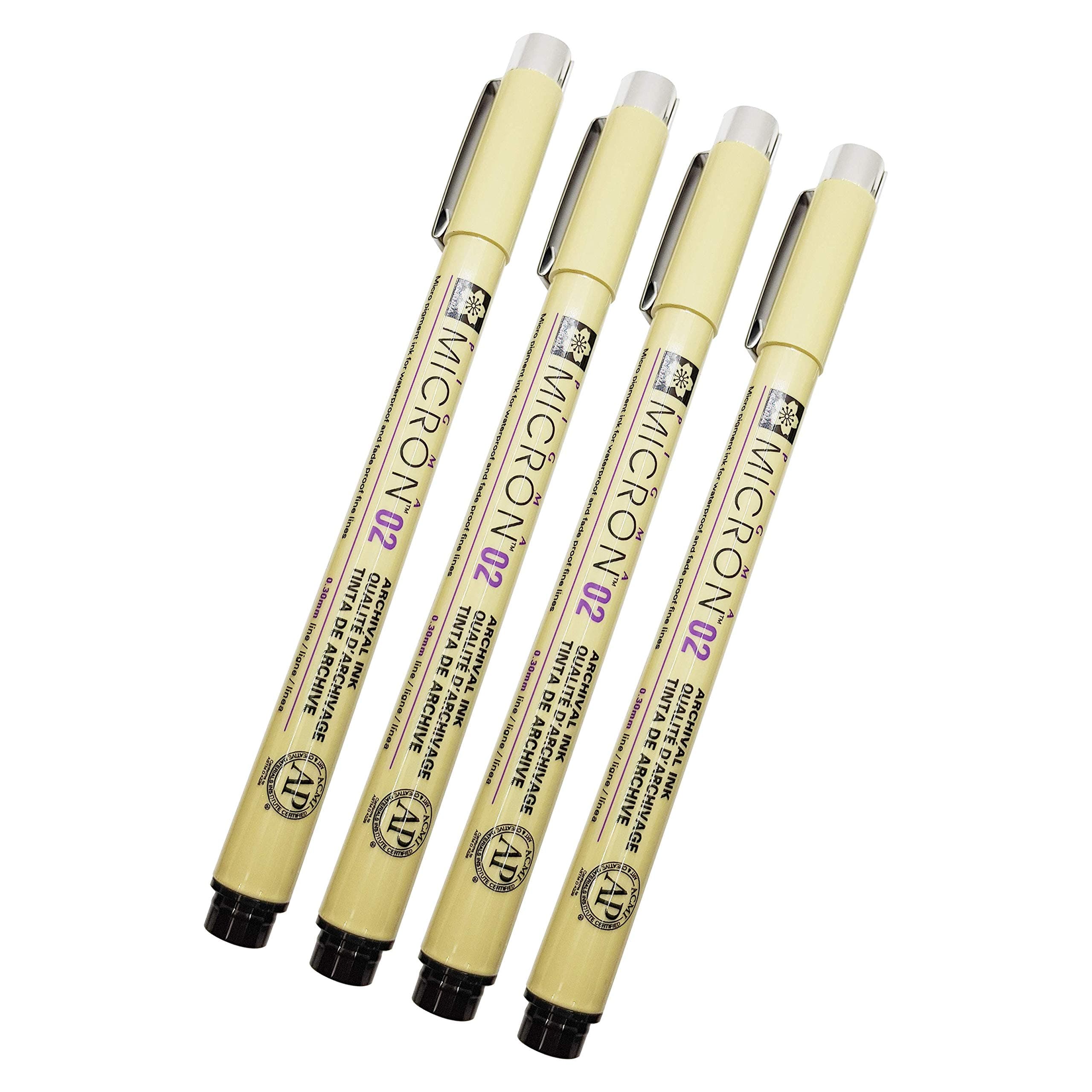 Sakura Pigma Micron 4 Pack 02 Black XSDK 4PCS