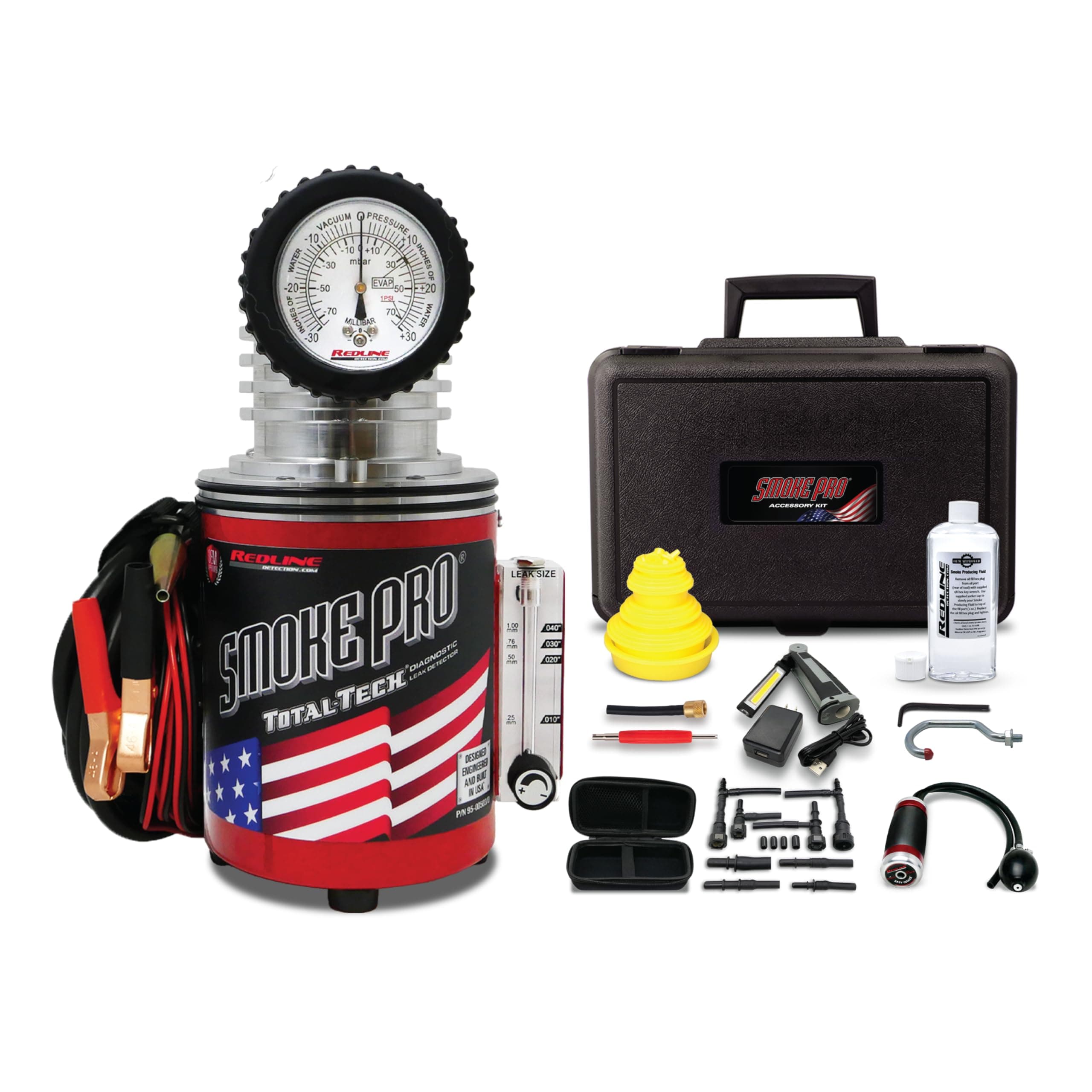 Smoke Pro® Total Tech® 95-0050 Low Pressure Automotive Smoke Machine for Diagnosing EVAP, Wind, Water, Cooling Systems, Intake and Exhaust Leaks