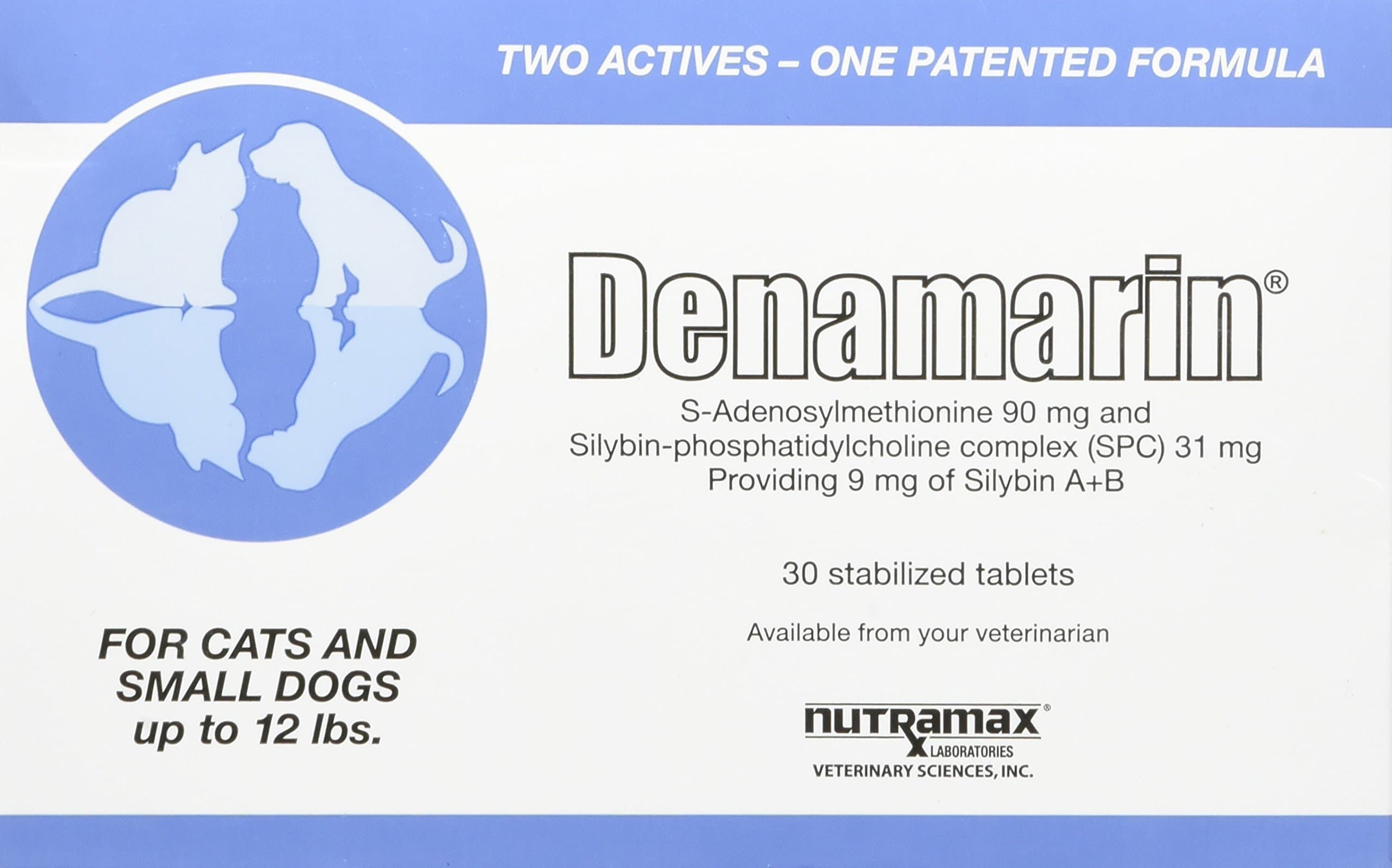 Nutramax Denamarin Tablets, Small Dog/Cat, 30 Count