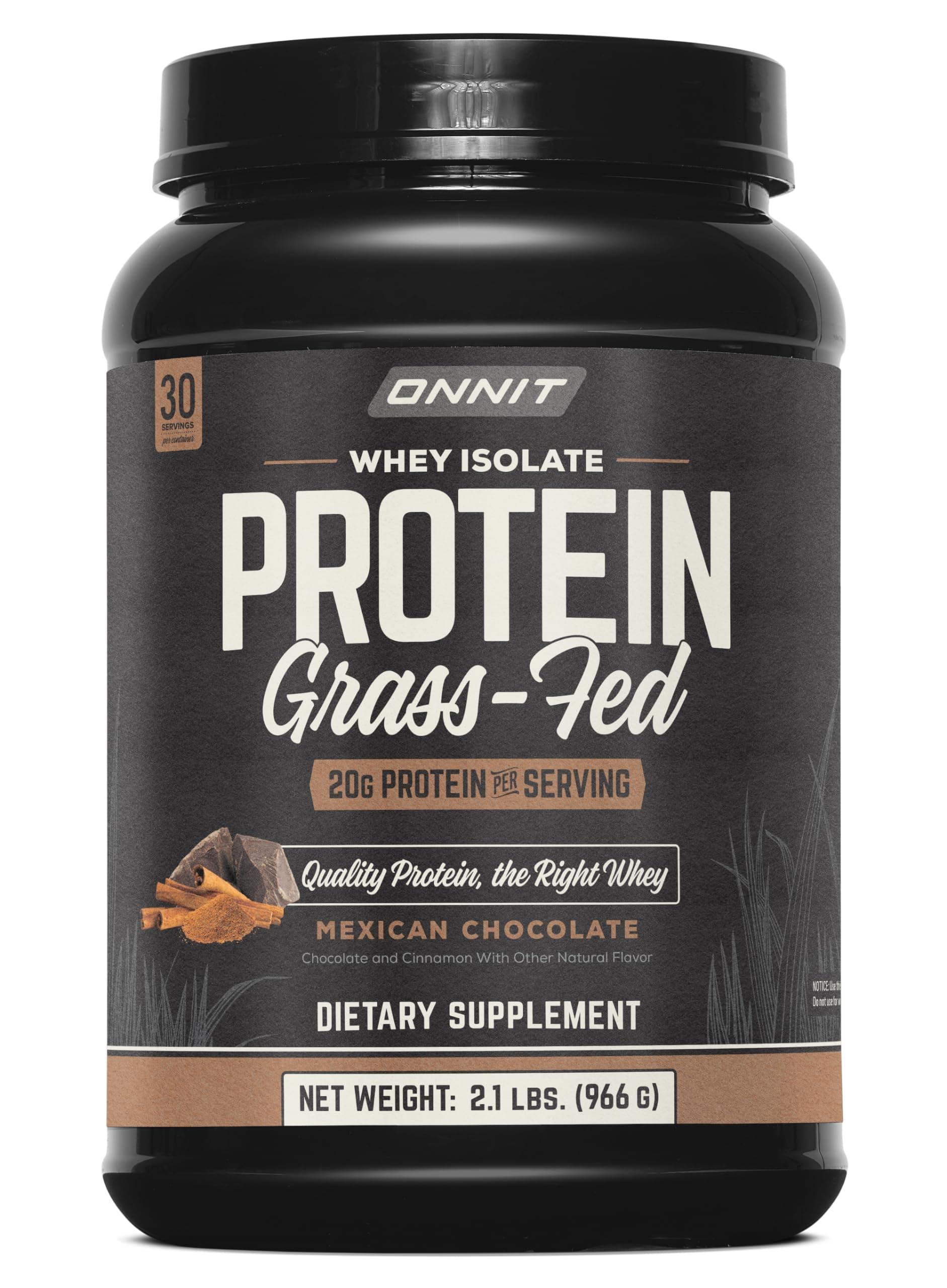 Grass Fed Whey Isolate Protein - Mexican Chocolate (30 Servings)