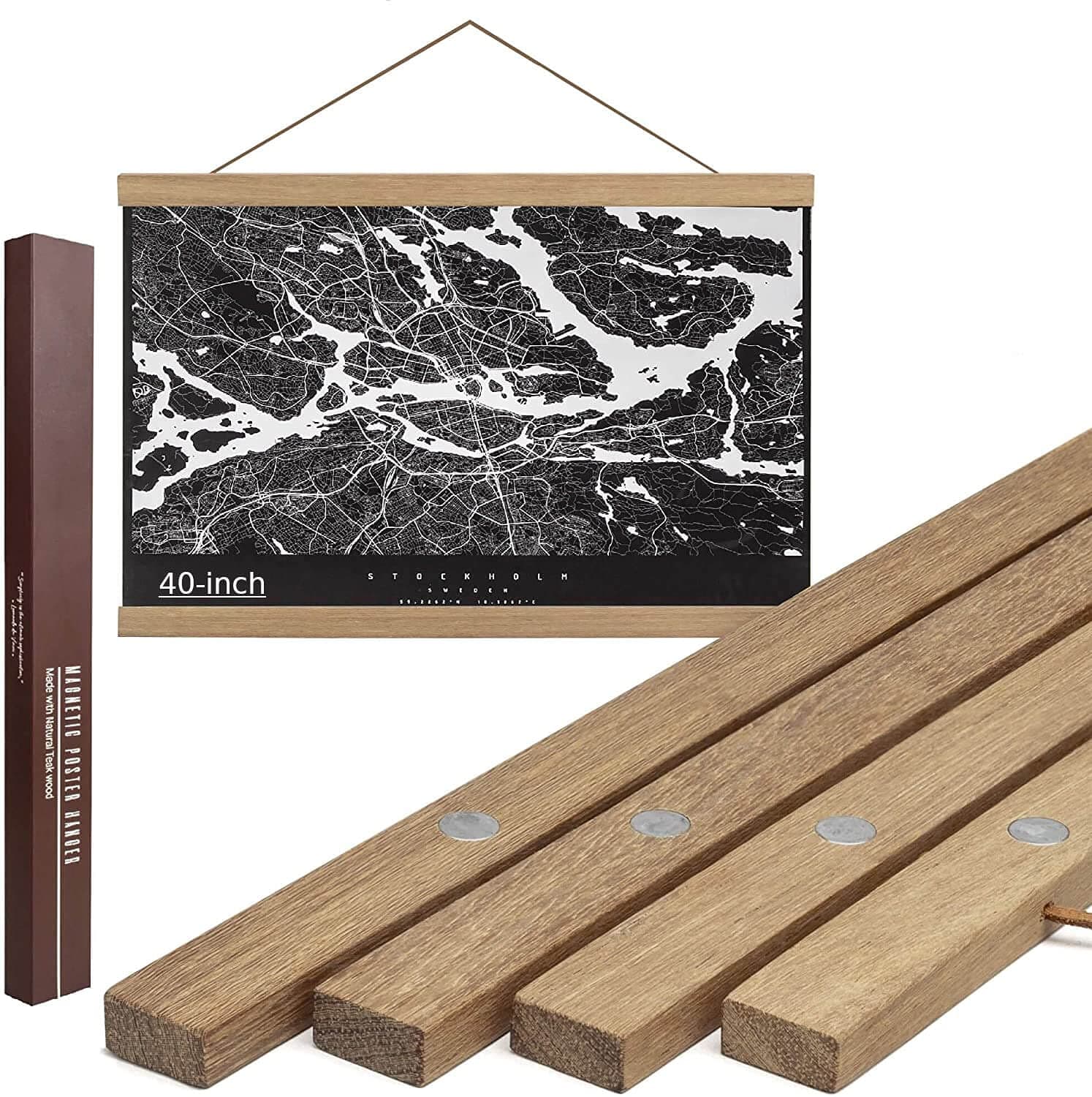 40 inch Natural Wood