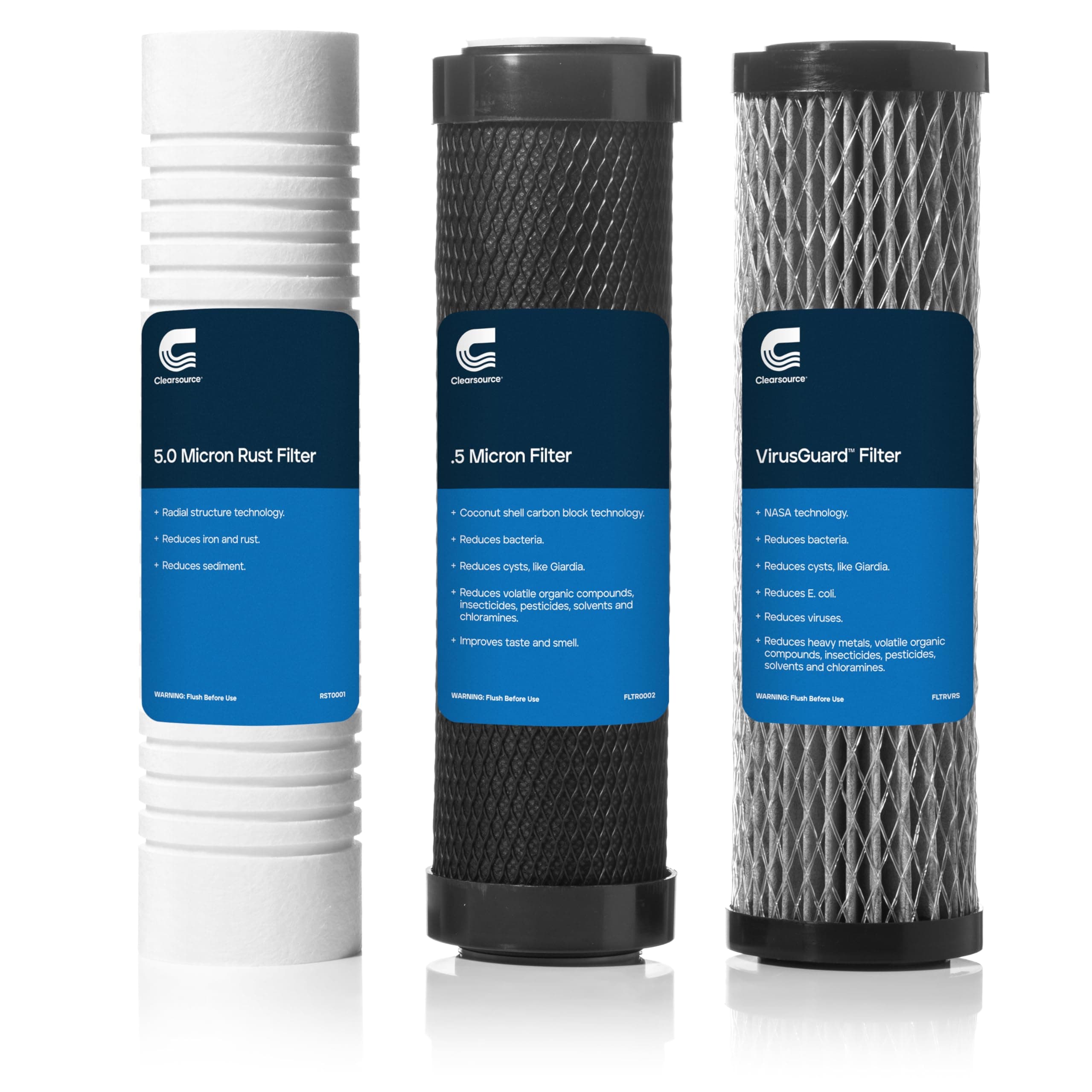 CLEARSOURCE ULTRA SYSTEM REPLACEMENT FILTER THREE PACK WITH VIRUSGUARD