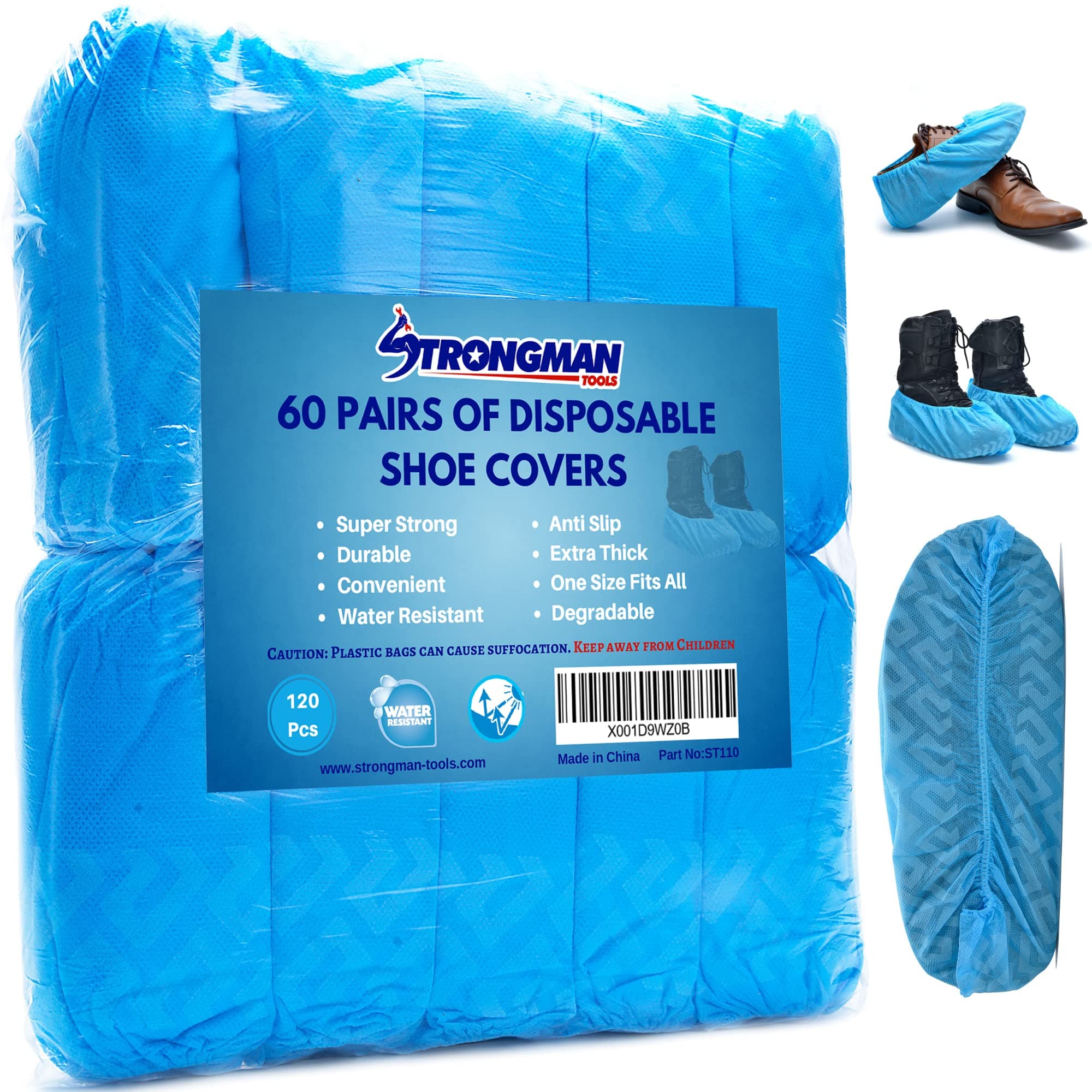 Strongman Tools Premium Shoe Covers 120 Pieces / 60 Pairs