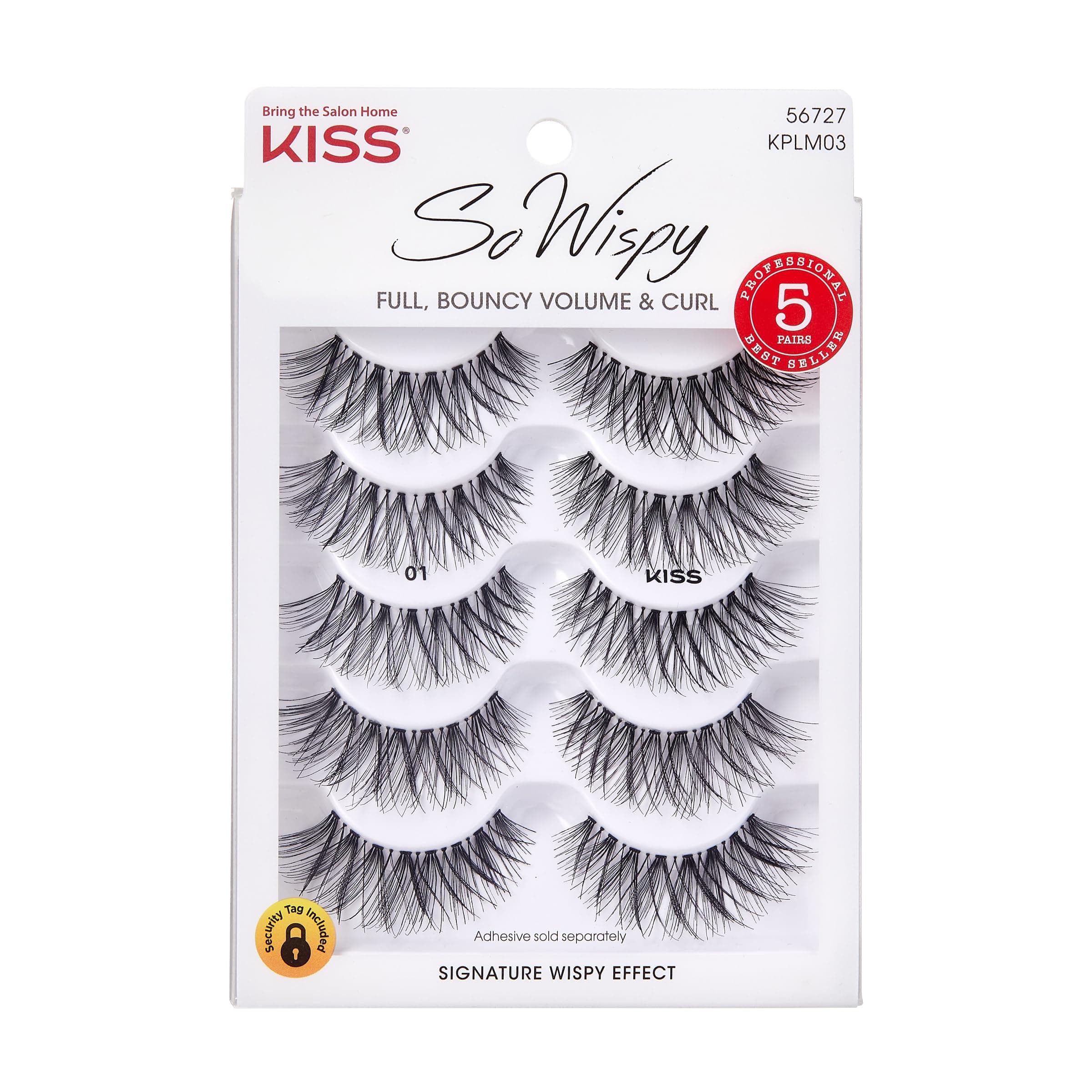 Kiss Ever EZ Lashes Eyelashes, 5 pr