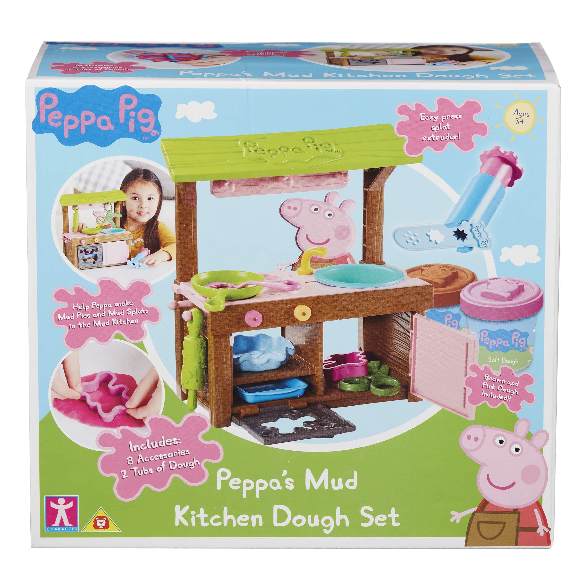 Peppa Pig 674 07038 Mud Kitchen Dough Set, Multi-Colour, 26.5 x 14.5 x 26.5 Centimeters