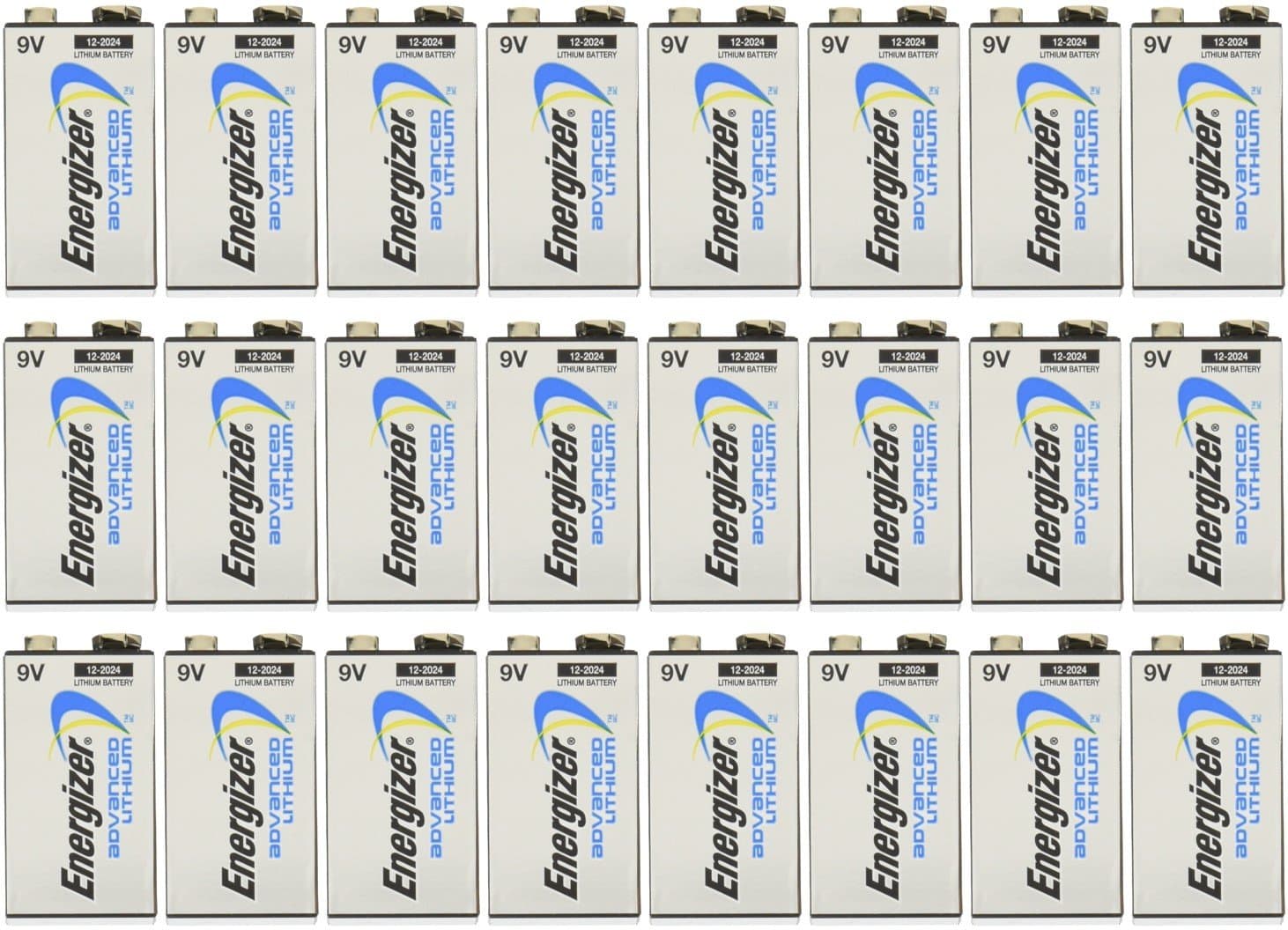 Energizer 24 Pk 9V Advanced Lithium Batteries LA522 Bulk