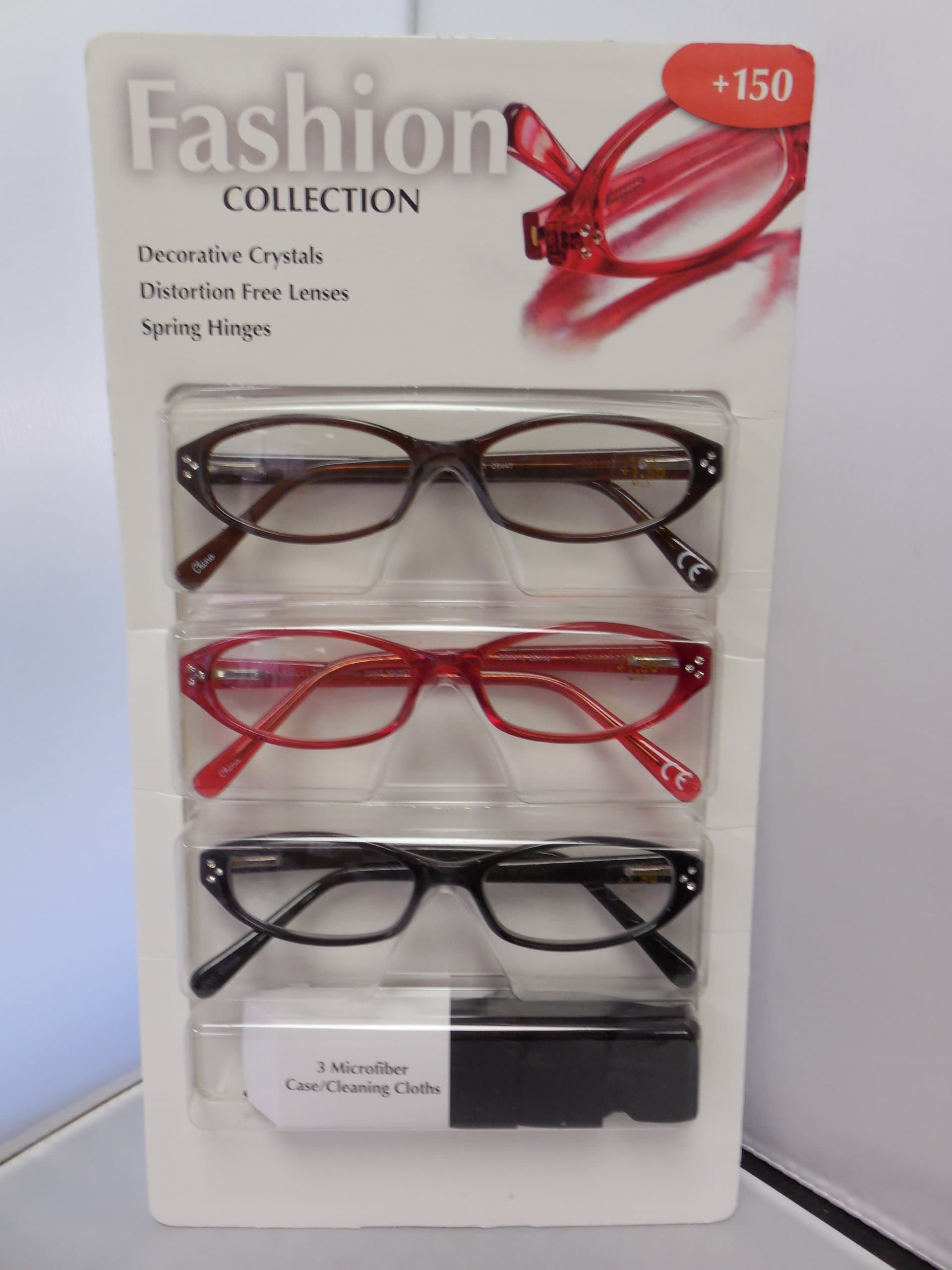 Design Optics 3pk Reading Glasses (1.50)