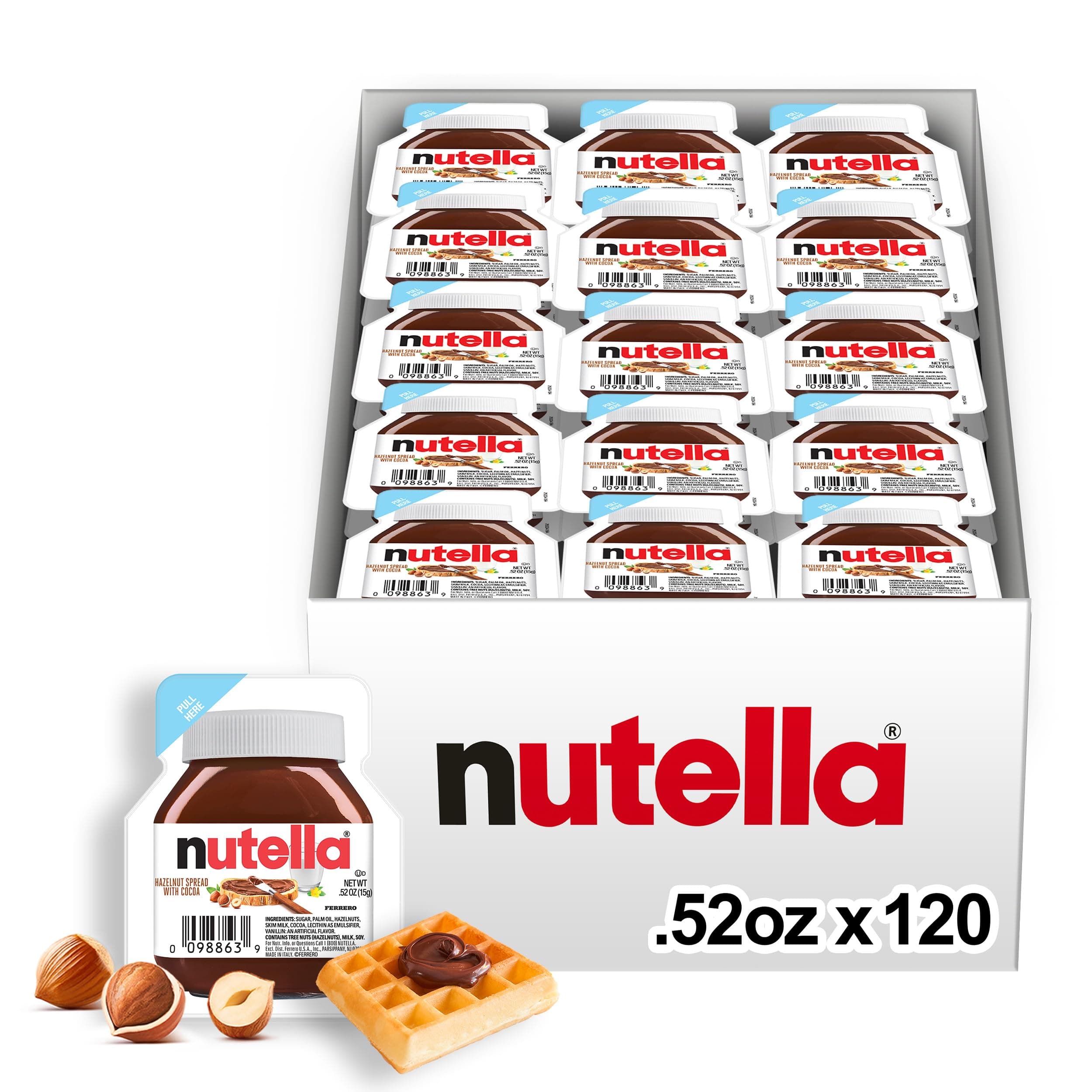 Nutella Single Serve (15g), 120 Count
