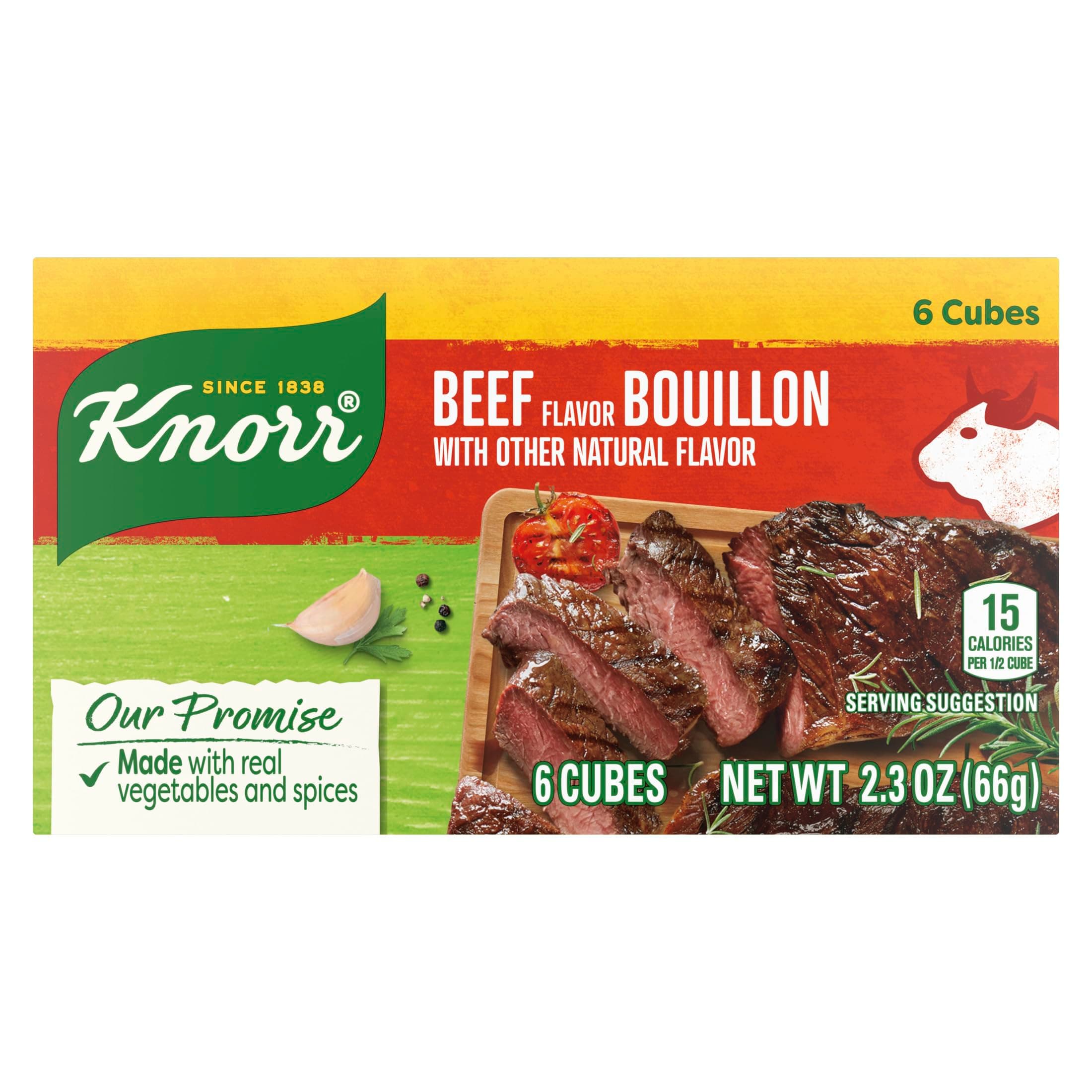 Cube Bouillon, Beef, 2.3 oz, 6 cubes