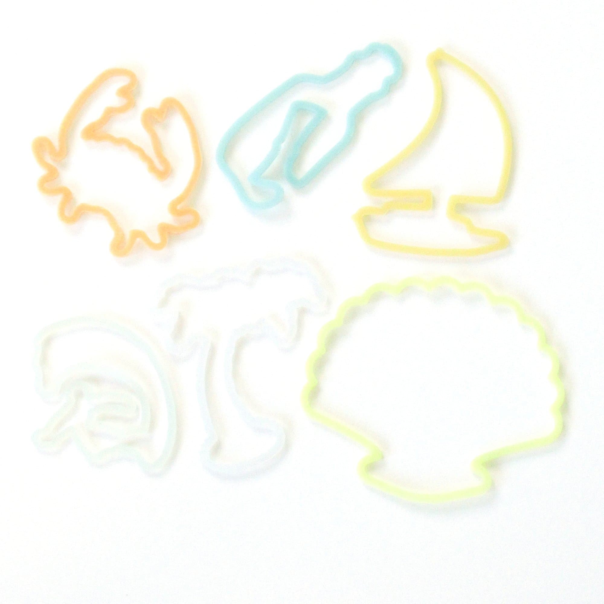 Shaped Rubber Bands Bracelets 24Pack Beach Shapes