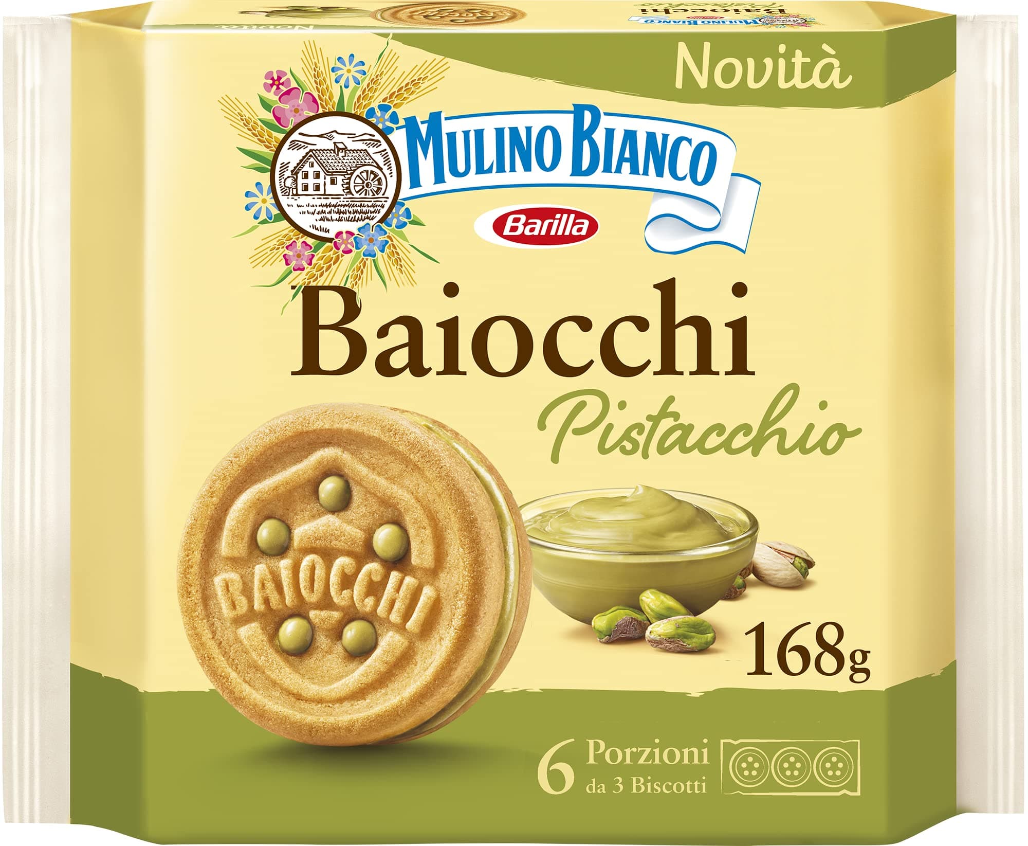 Biscuits, Pistachio Cream Filled, 168g